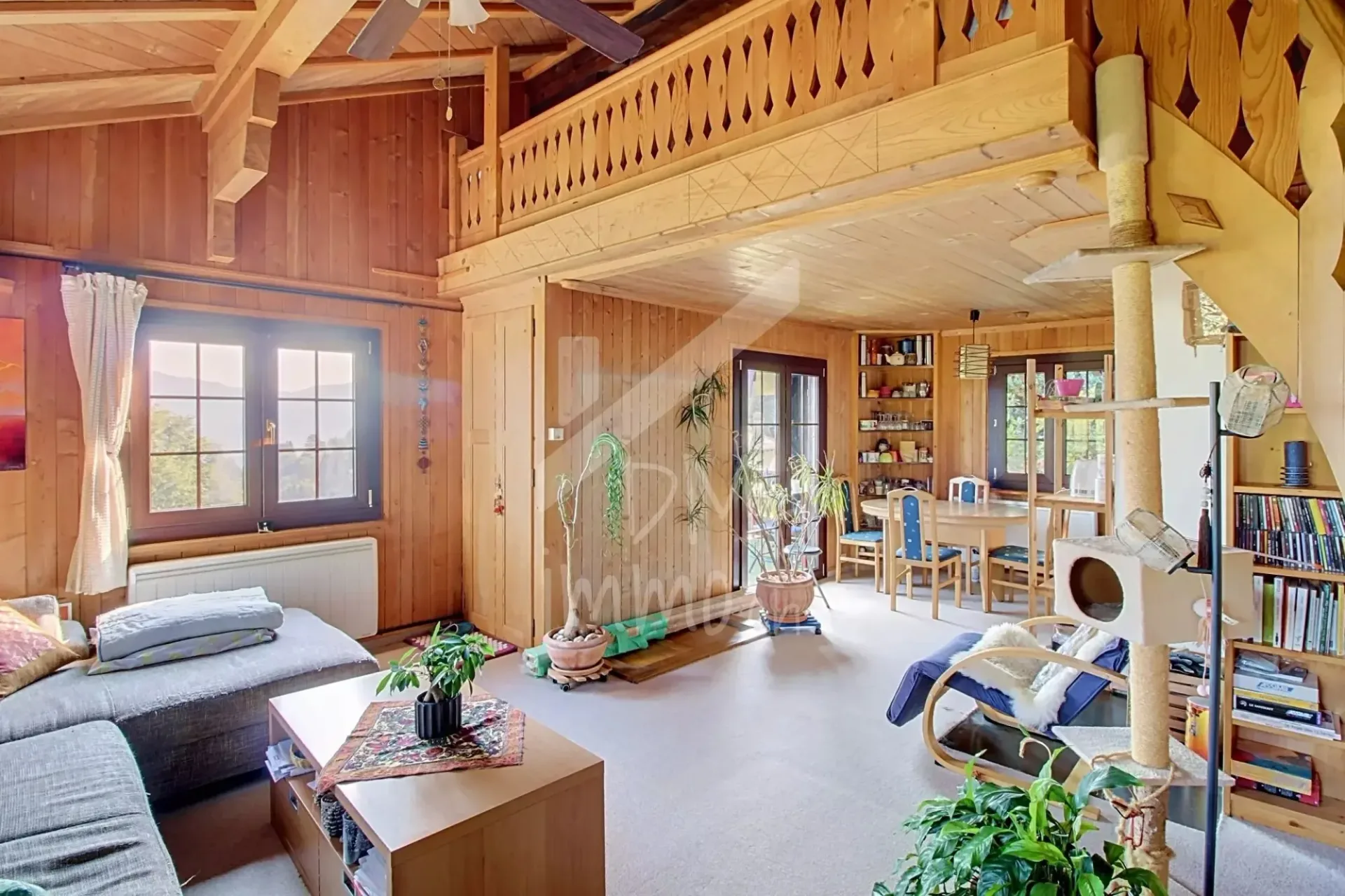 Chalet aus Holz, Blick auf den Genfer See und die Berge - Verkauf an Ausländer OK
