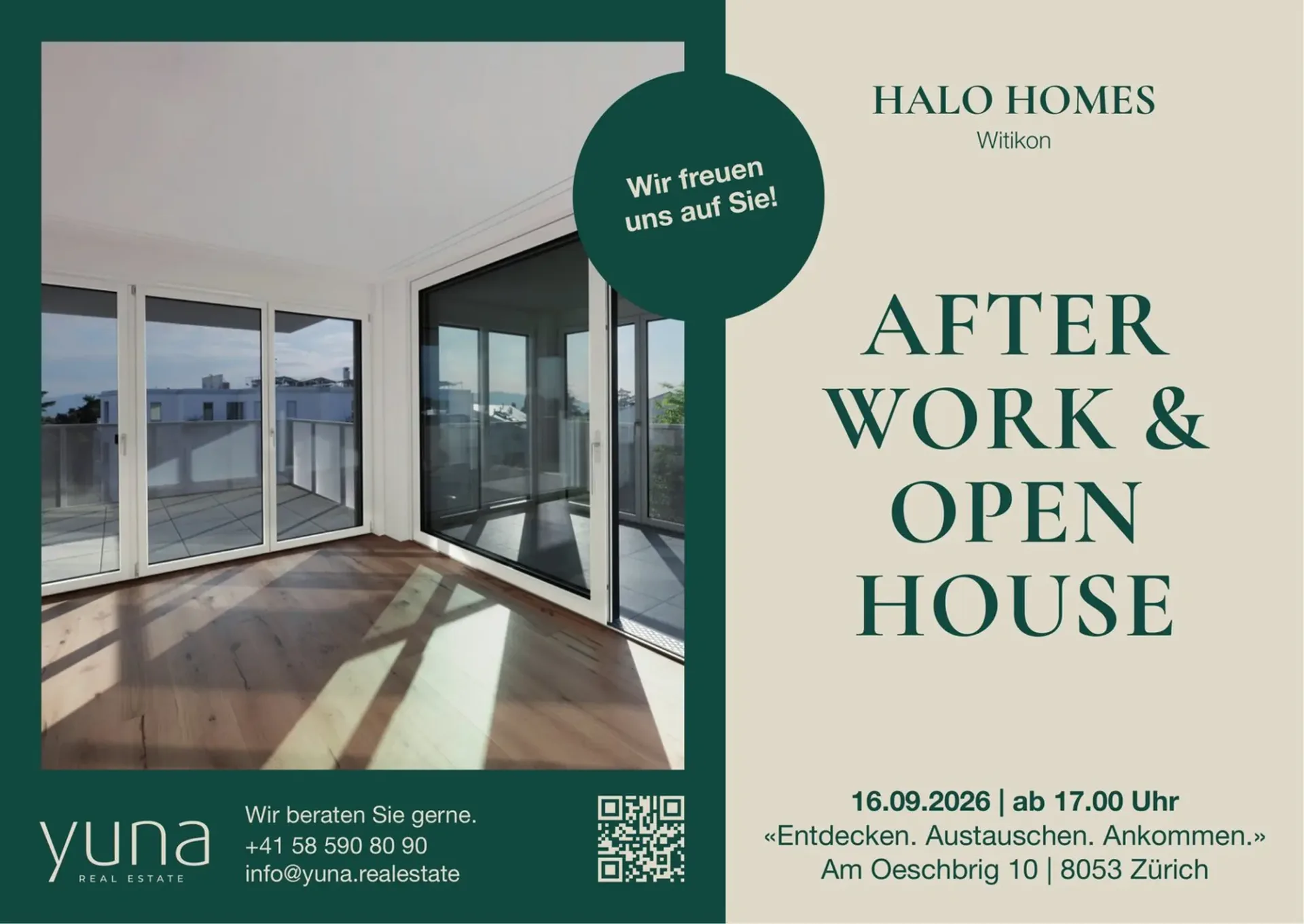 After Work & Open House 16. September 2026 - Wohnen mit eigenem Gartensitzplatz