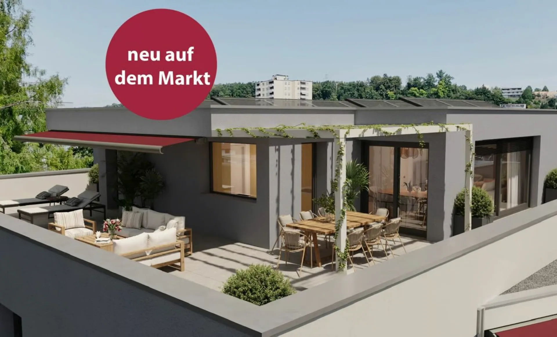 Attikawohnung mit über 140 m2 Terrasse