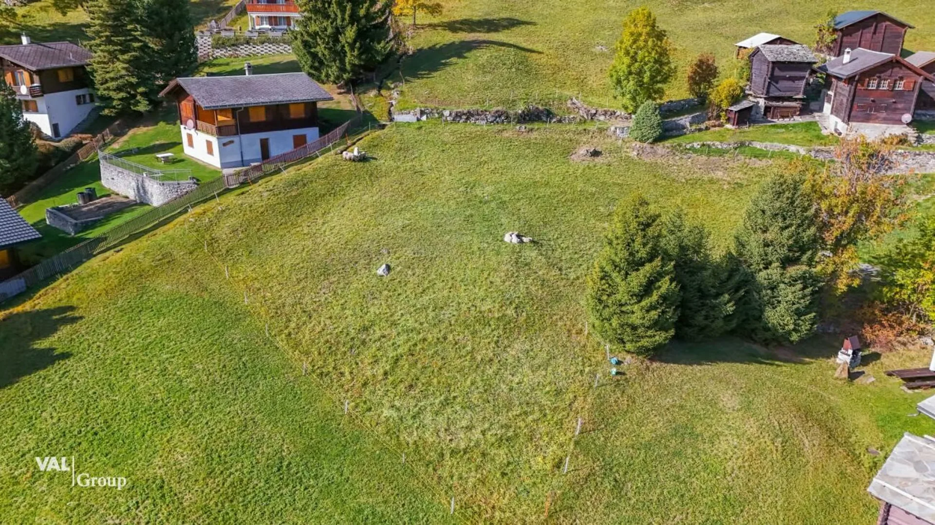 Bauland in Blatten bei Naters - ruhige Lage im Weiler Rischinen mit traumhafter Aussicht