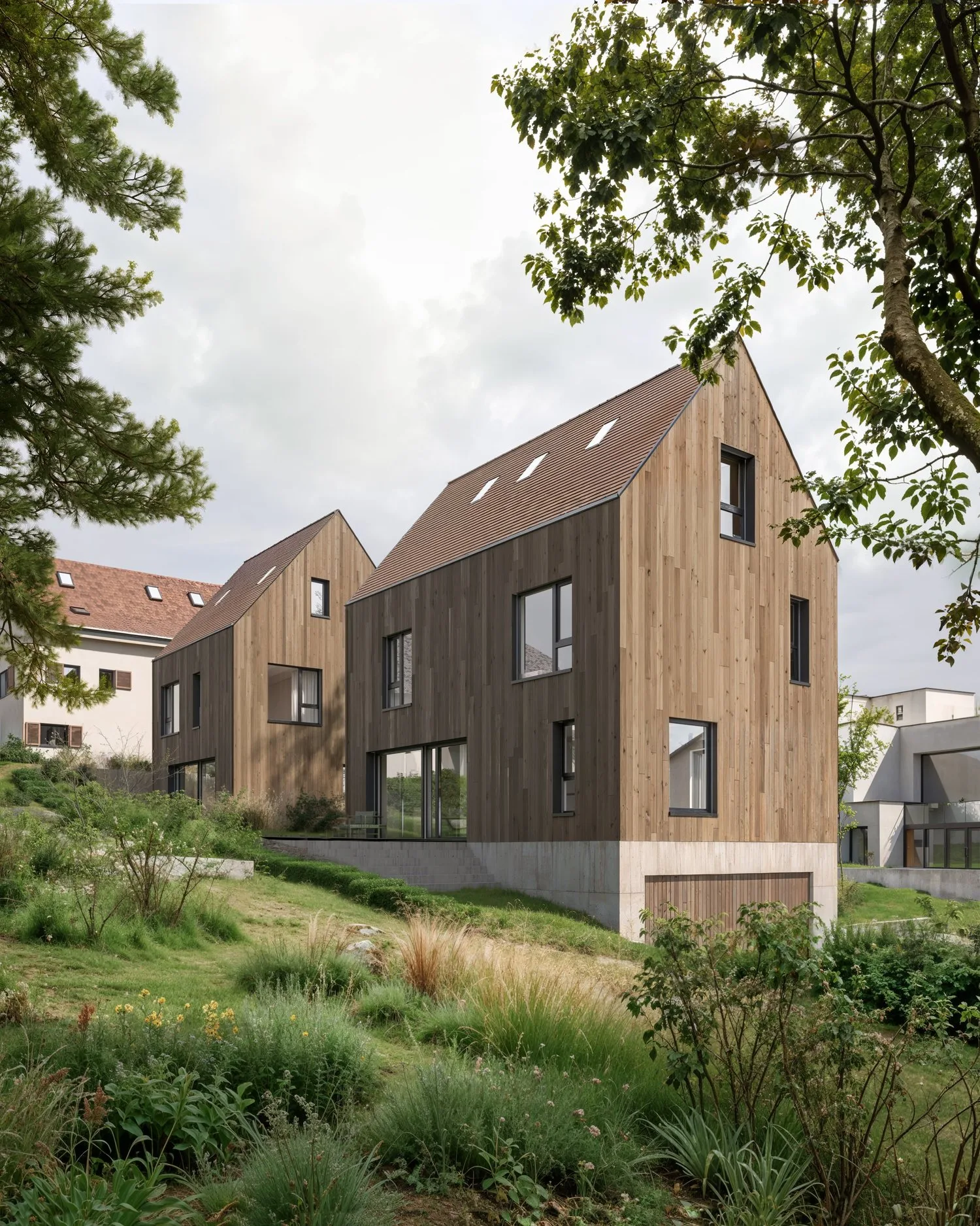 Progetto di costruzione nuova DUO - 2 case unifamiliari separate nel centro del villaggio di Oberwil | Casa A