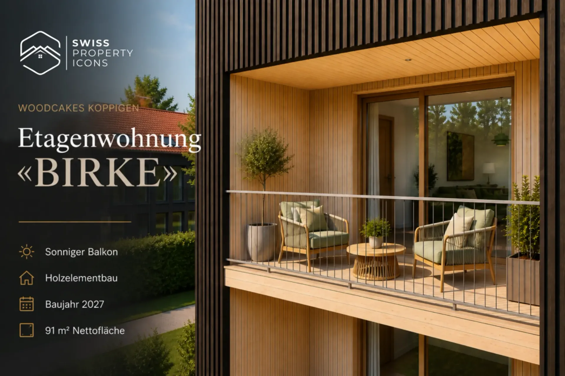 NEUBAU: Etagenwohnung "BIRKE" - Traumhafte Neubauwohnungen im Zentrum von Koppigen