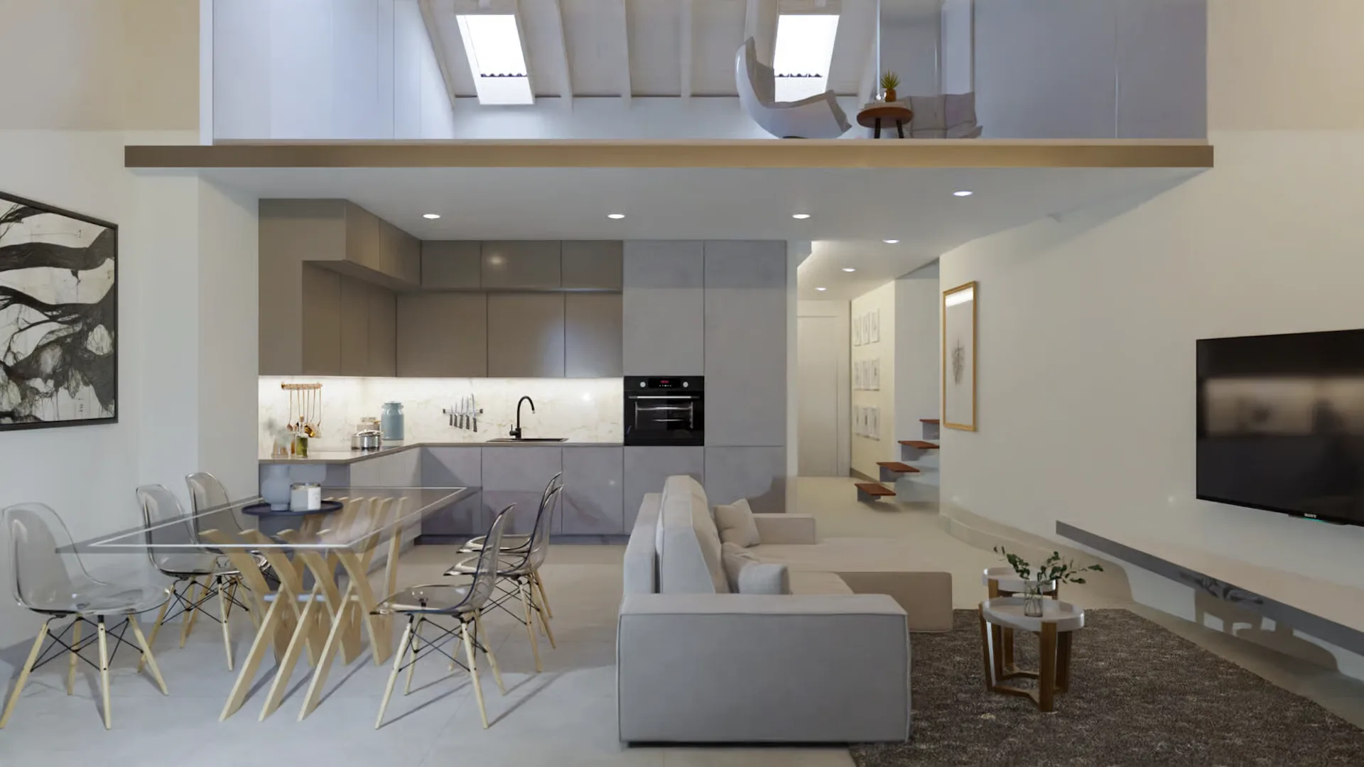 Dachgeschoß-Duplex 5.5 Lokale im Herzen von Biasca
