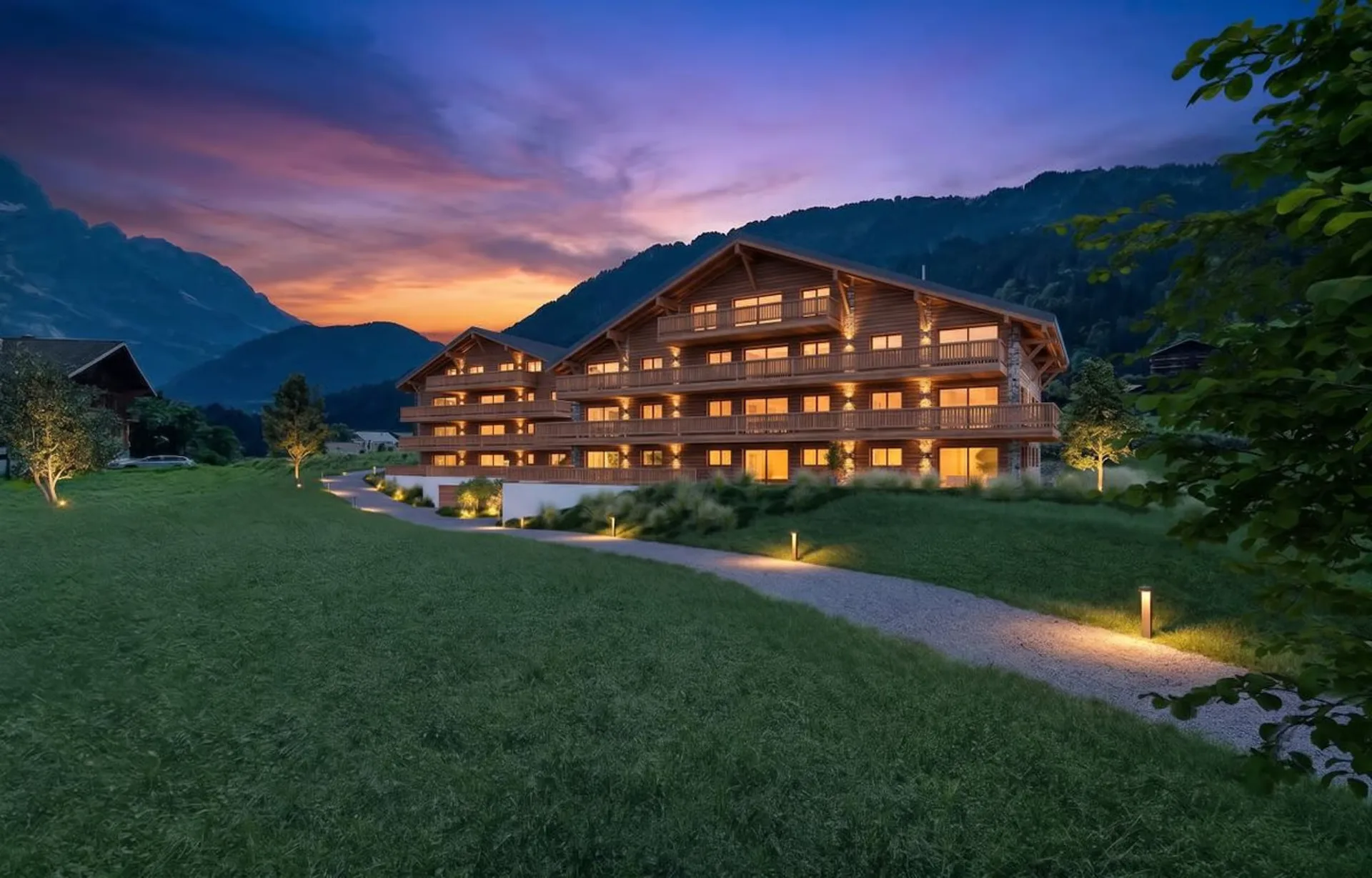 Neues 4.5-Zimmer-Attikapartment in Champéry - Hauptwohnsitz - Verkauf nach Plan (Los 25)
