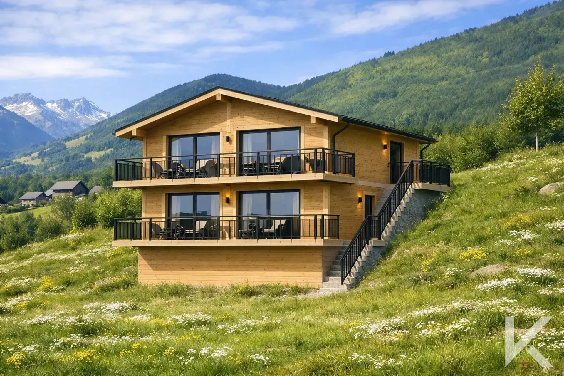 Prachtvolle 3.5-Zimmer-Wohnung in einem neu gebauten Chalet