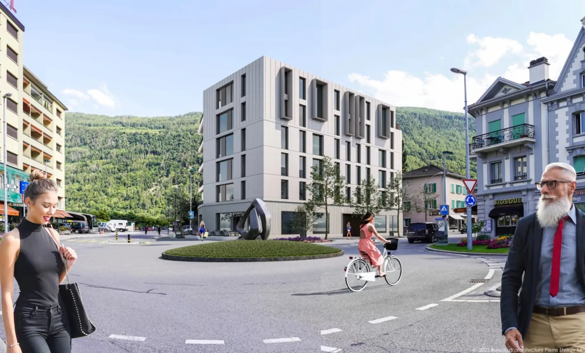 In affitto - locale commerciale nuovo a Martigny - Progetto "Le 15"