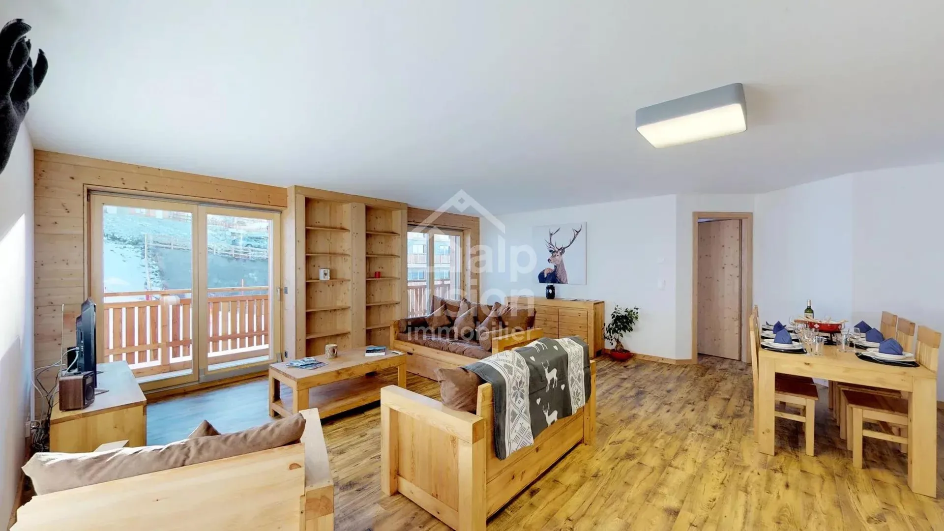 Ski in Ski out Apartment in Veysonnaz, 1st Floor