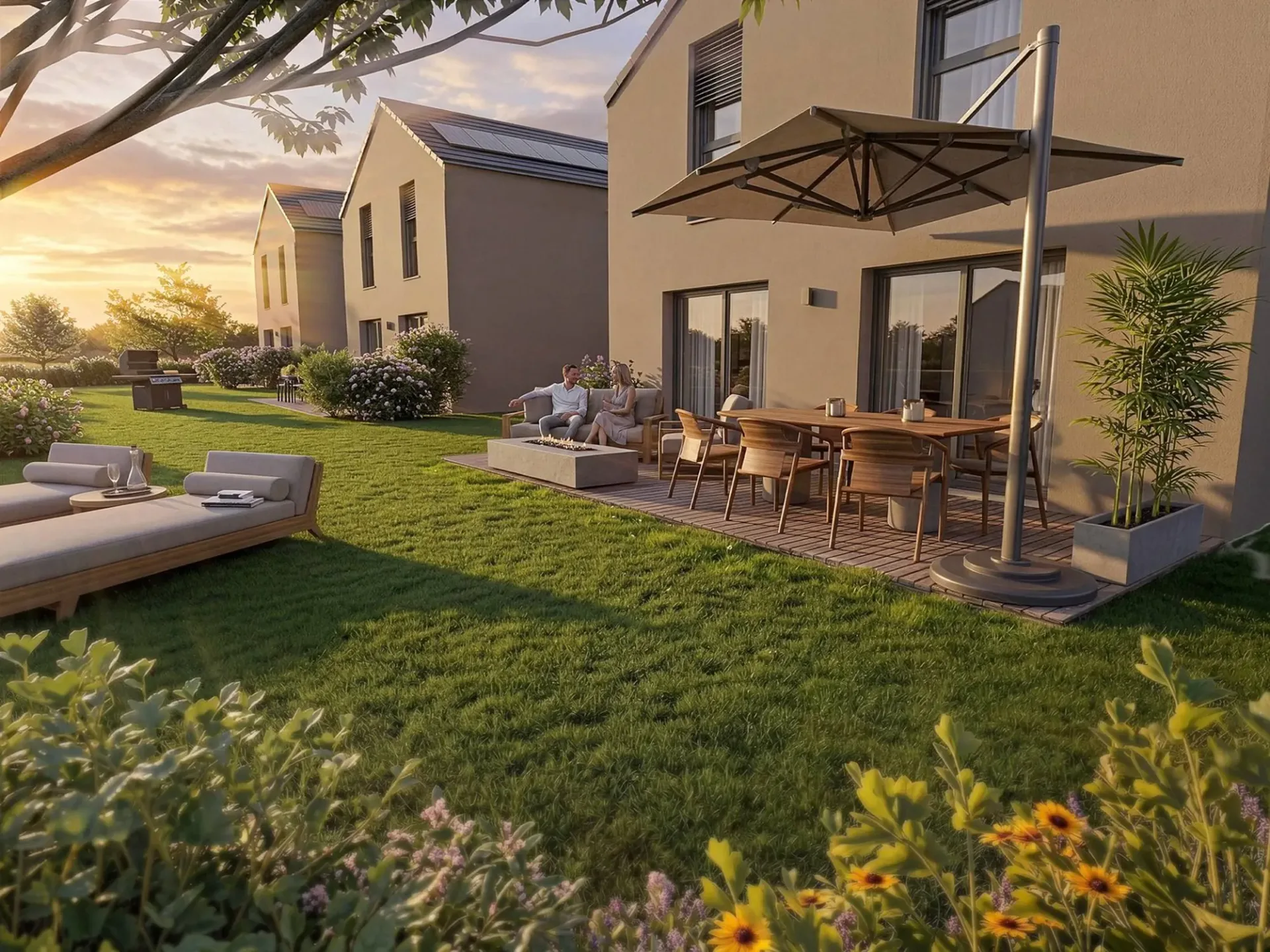 Nuovo progetto di 3 ville contemporanee in un quartiere residenziale ricercato