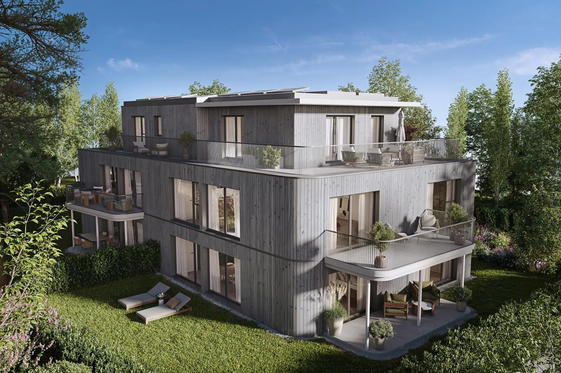 Vier-Zimmer-Dachgeschosswohnung mit 76 m² Terrasse