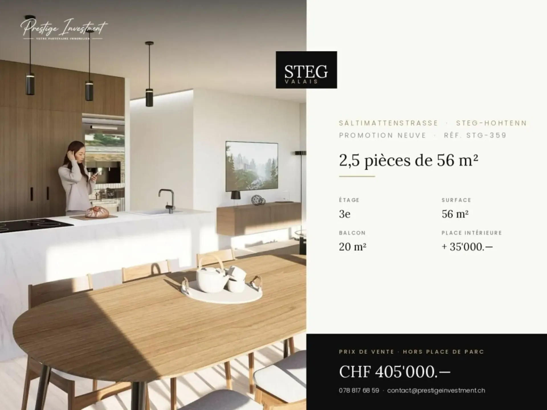 STG-359 ? 2,5 Zimmer im letzten Stock, CHF 405'000.--