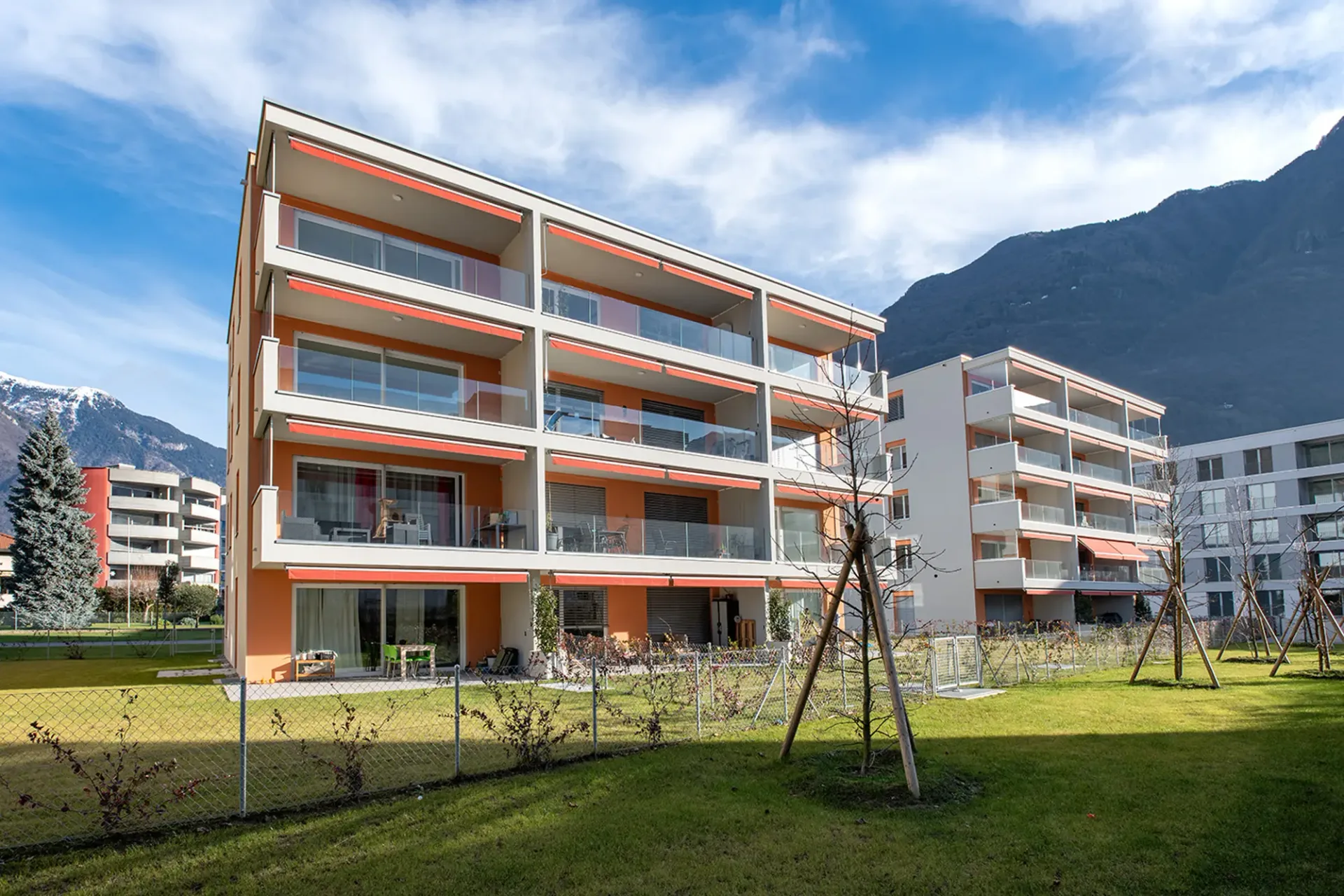 3.5 locali con giardino privato in zona tranquilla