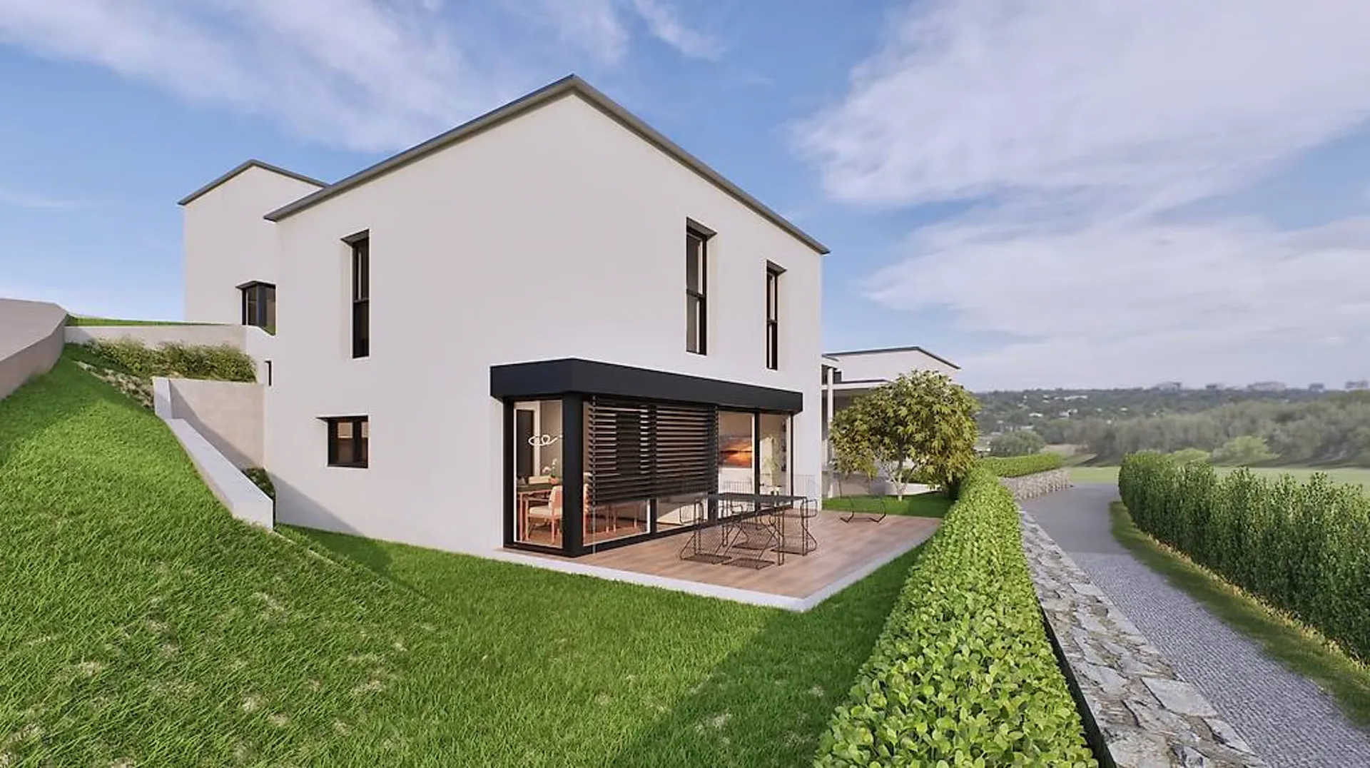 Einfamilienhaus mit Panoramablick und genehmigter Baugenehmigung!