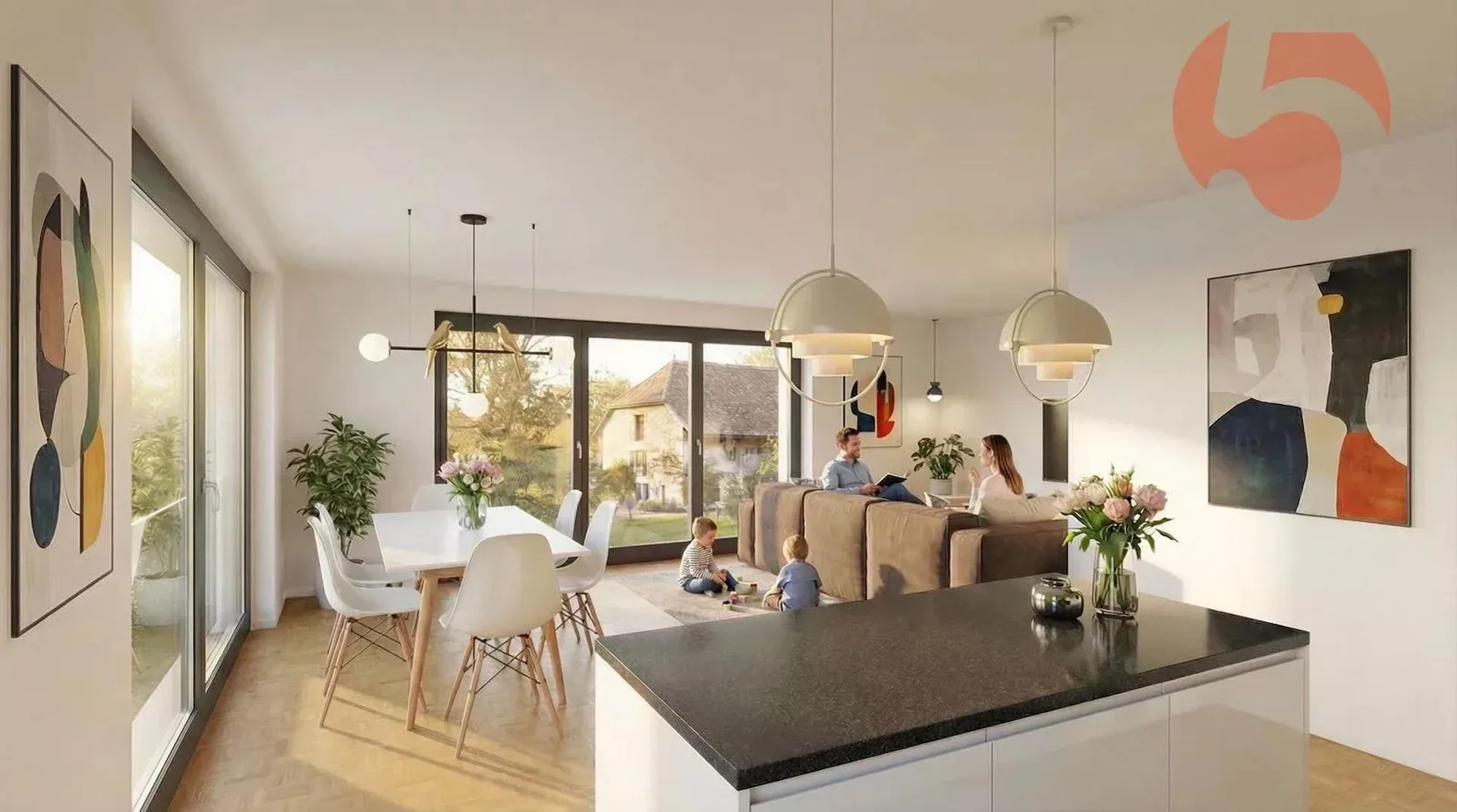 4,5 Zimmer neubau mit terrasse und privatgarten