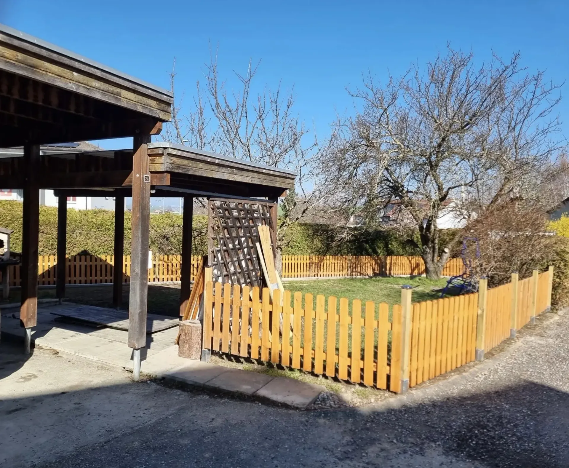 4,5 locali con grande giardino nel centro di Farvagny