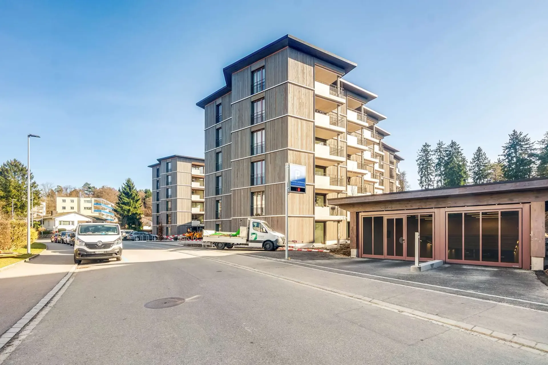 Zentrale Motorradparkplätze in Kloten - Neubauprojekt "7 Lerchen"