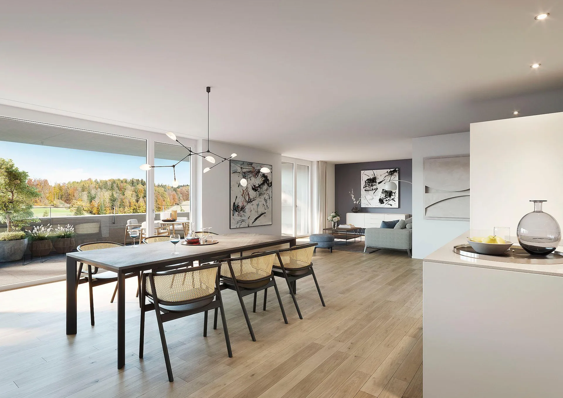 Attika-Terrassenwohnung - Zuoberst mit Weitsicht