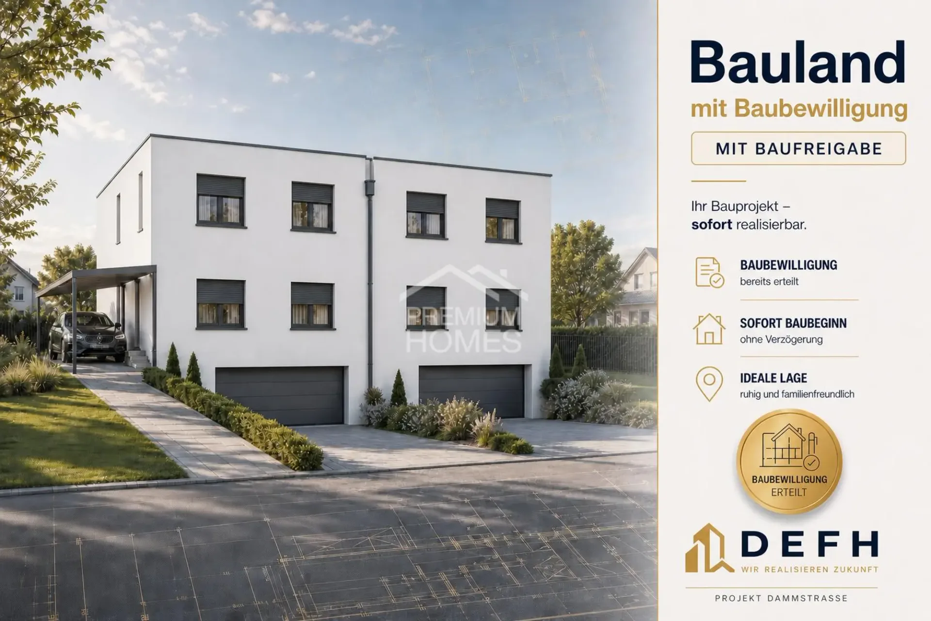 BAUBEREITES GRUNDSTÜCK MIT SOFORTIGEM STARTPOTENZIAL