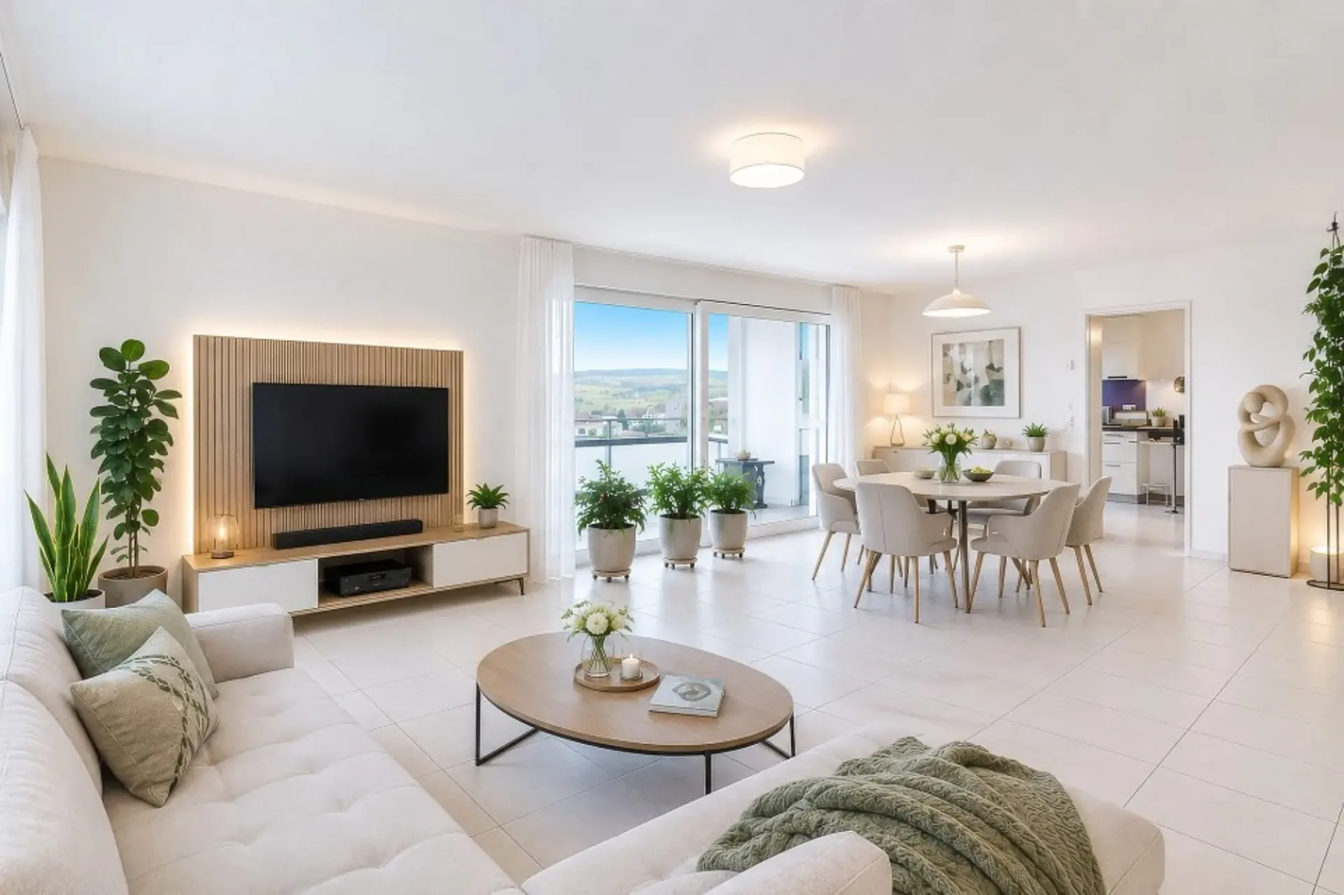 5½ Zi-Wohnung, Lift, Tiefgaragenplatz inklusive, Seesicht, verglaster Balkon, grosse Küche