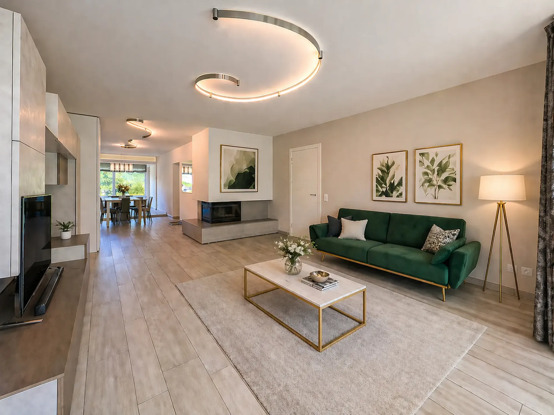 Geräumige Wohnung mit Seeblick in Carona