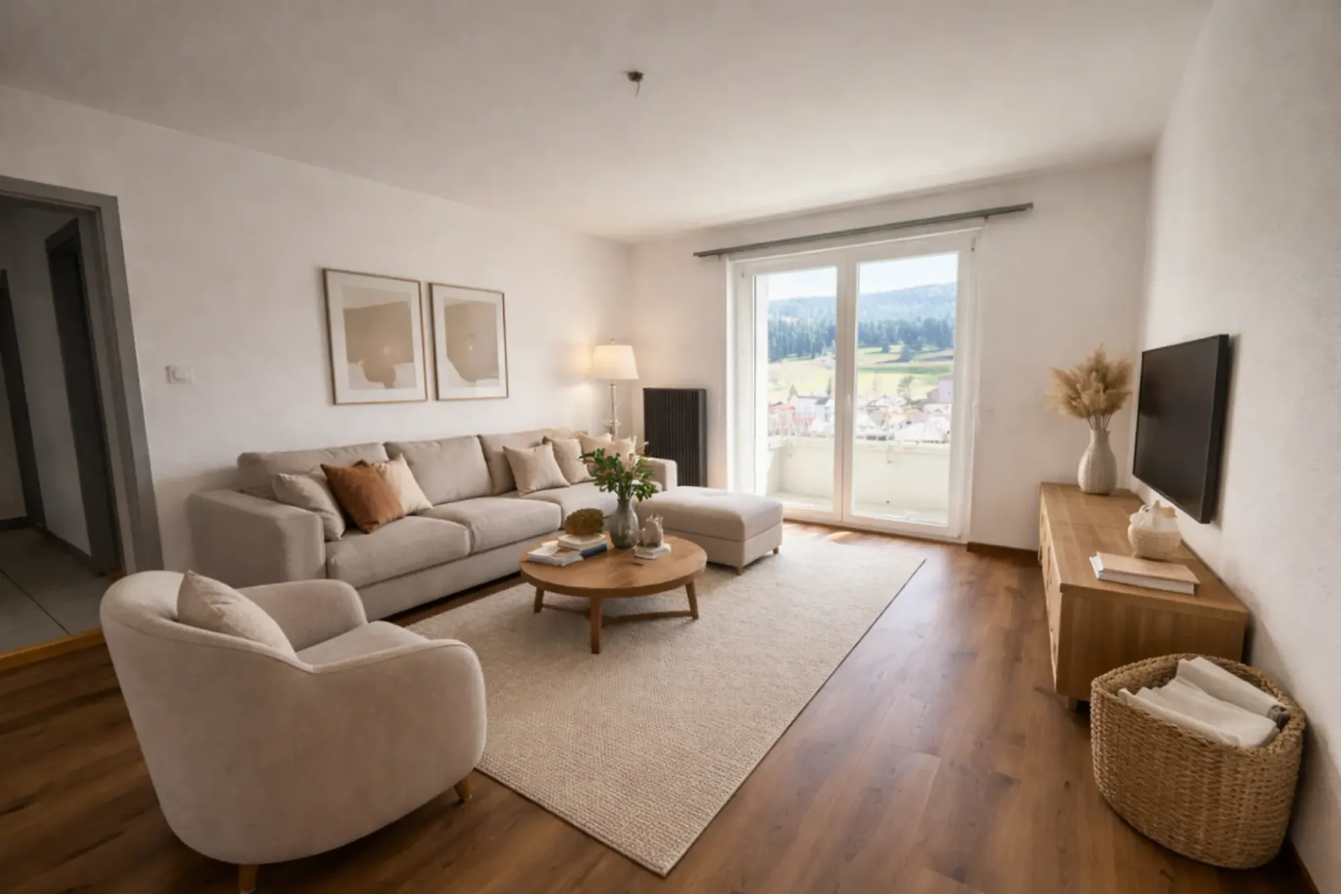 Tramelan, Joli appartement rénové de 4.5 pces au 2ème étage avec balcon