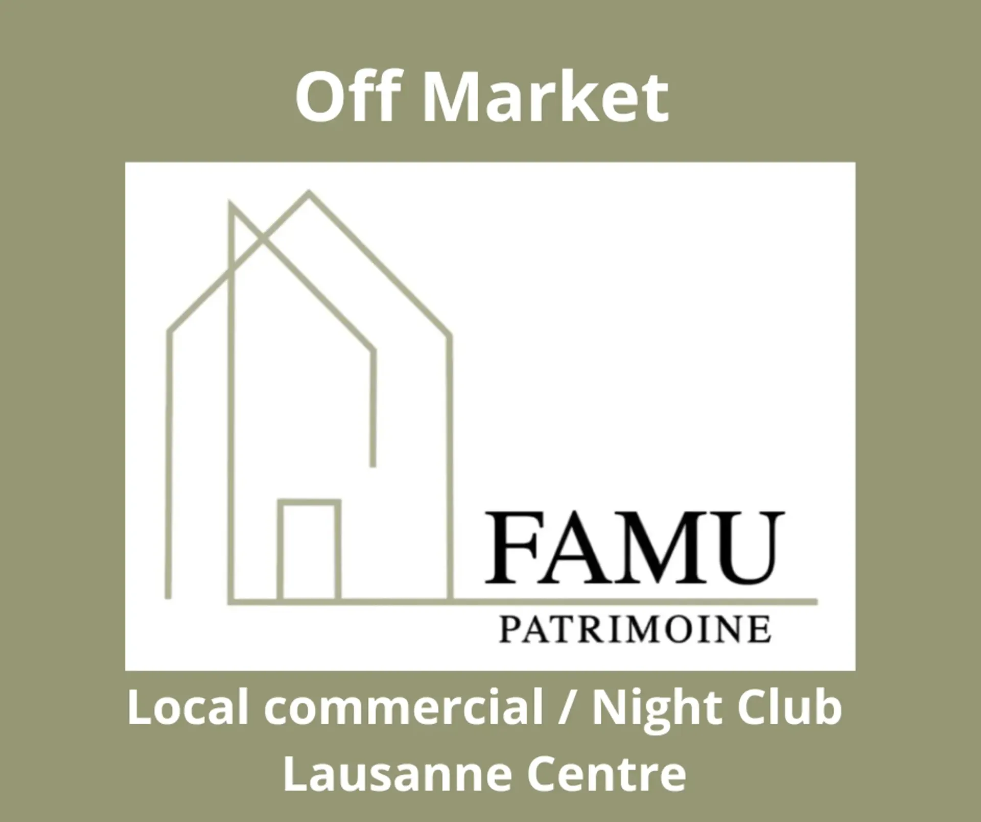 Local Commercial au centre de lausanne