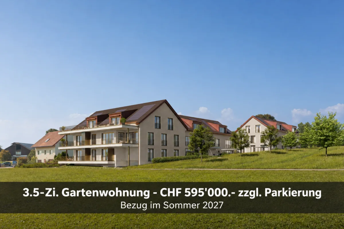 Nuovo edificio Alpenblick a Happerswil (comune di Birwinken TG) - appartamento da giardino 3.5 locali