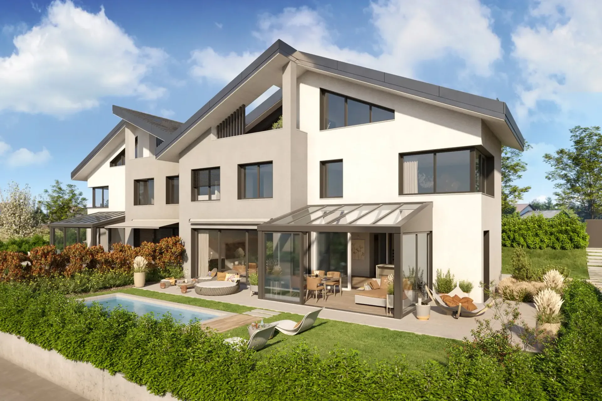 Große Minergie-Villa mit 7 Zimmern, hochwertige Ausstattung, Swimmingpool