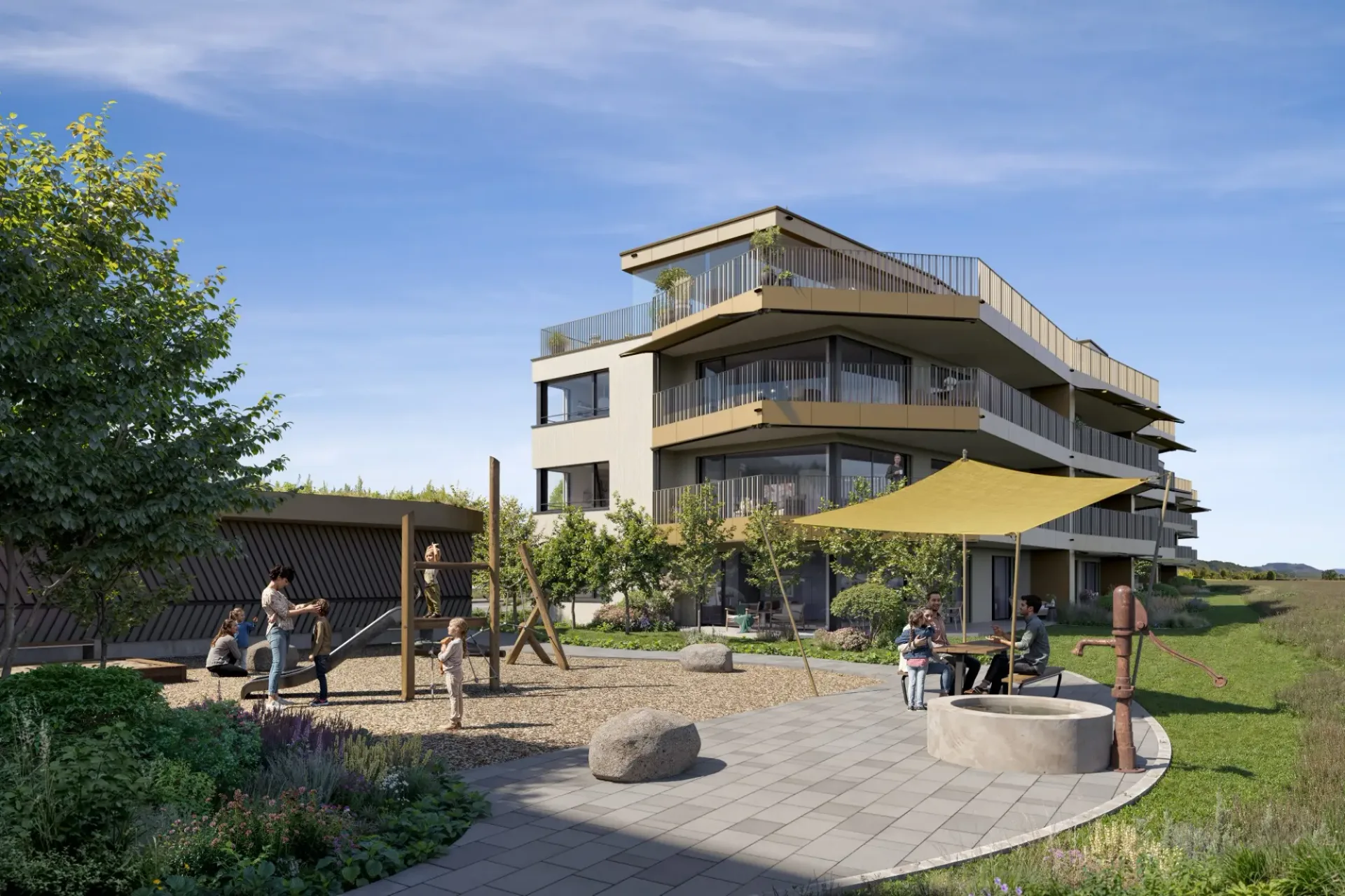 Moderne 4.5-Zimmer-Wohnung, Neubau in Eglisau - ruhig, & sonnig
