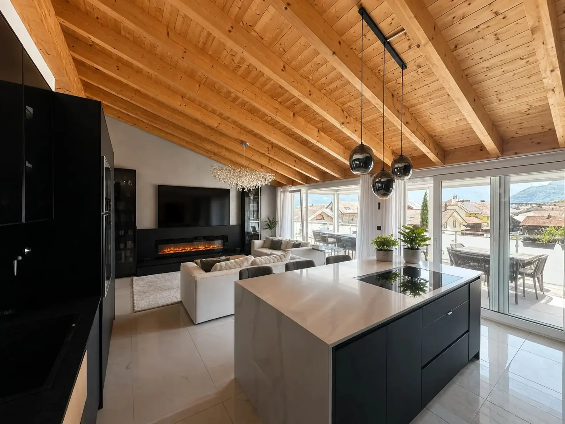 Attico 5,5 locali - alto standing con terrazza di 40 m², jacuzzi e domotica ? Collombey