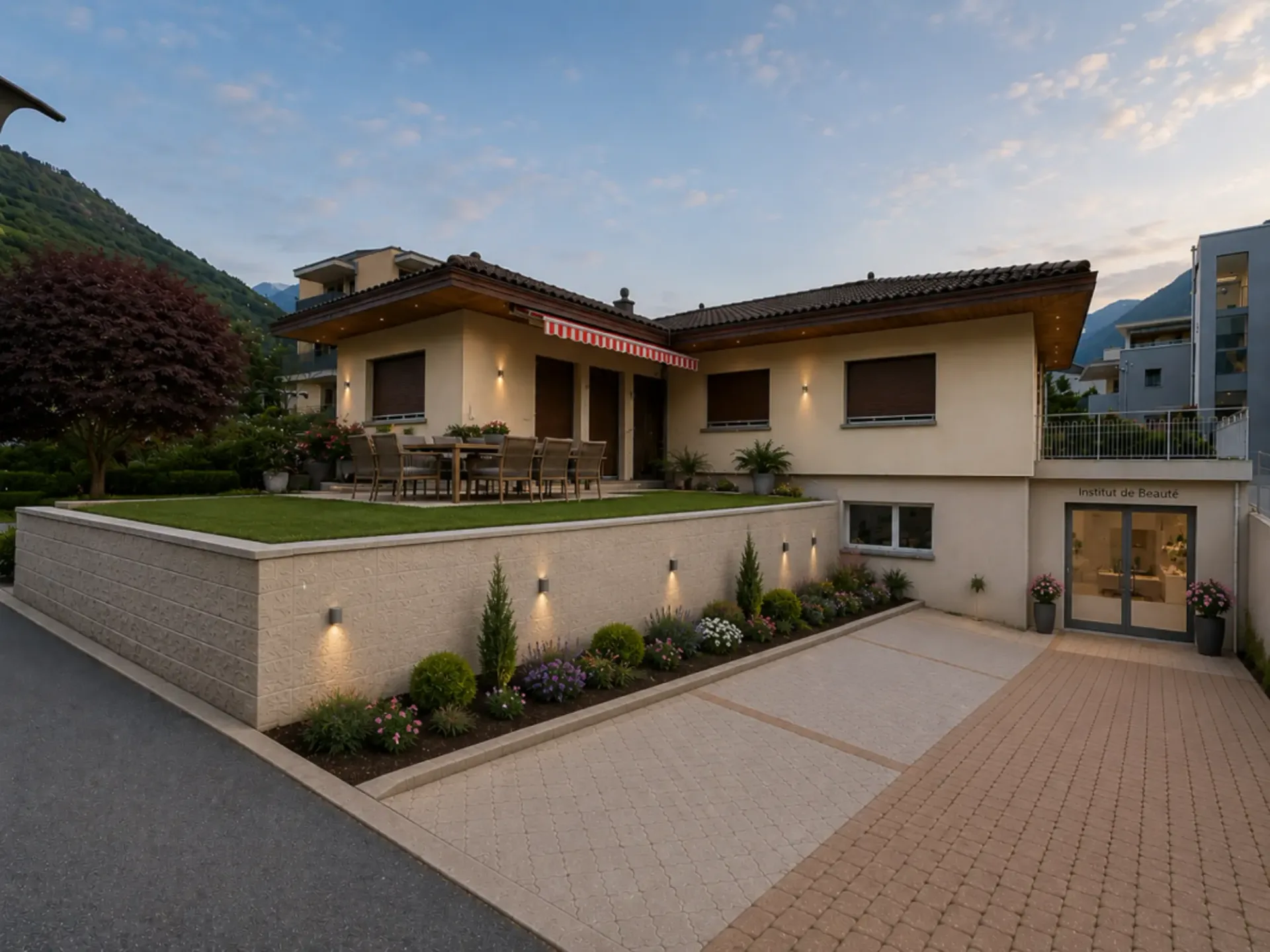Einfamilienhaus mit Möglichkeit einer selbstständigen Tätigkeit und großer Terrasse