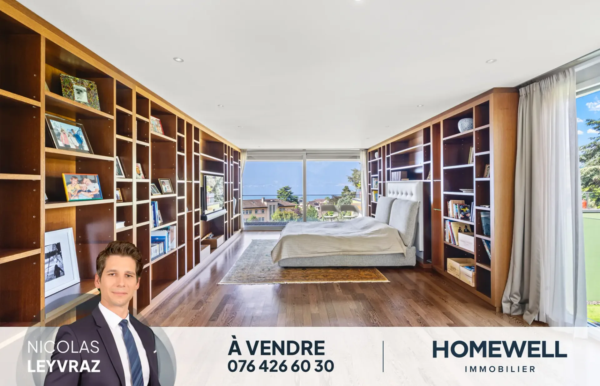 Appartement von Prestige in Montreux, 360-Grad-Seeaussicht