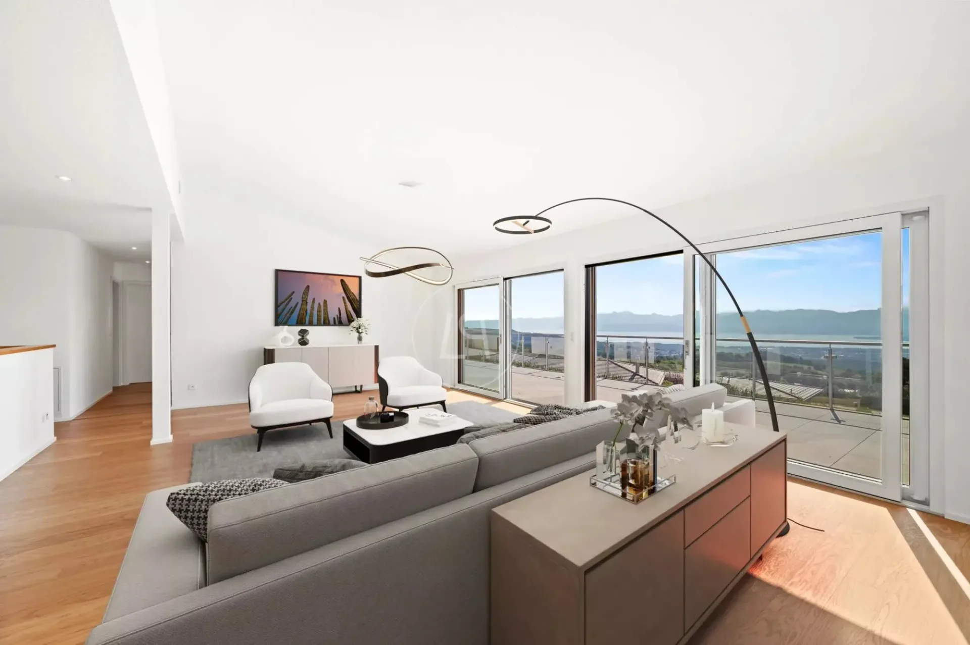 Schlüsselbereite moderne Villa mit 180-Grad-Blick - Arzier-le-Muids