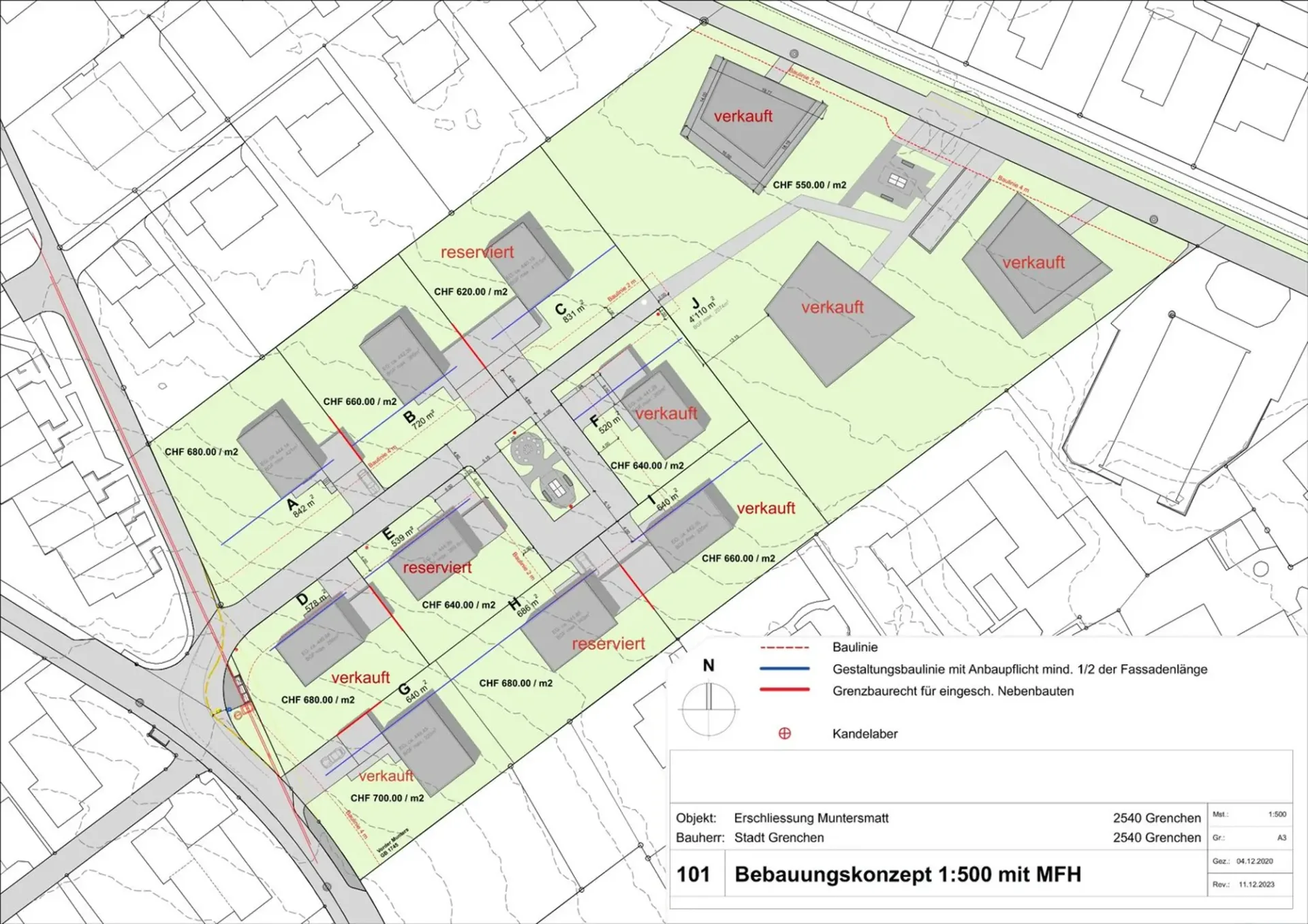 Baulandparzellen an ruhiger Lage mit wunderschöner Weitsicht