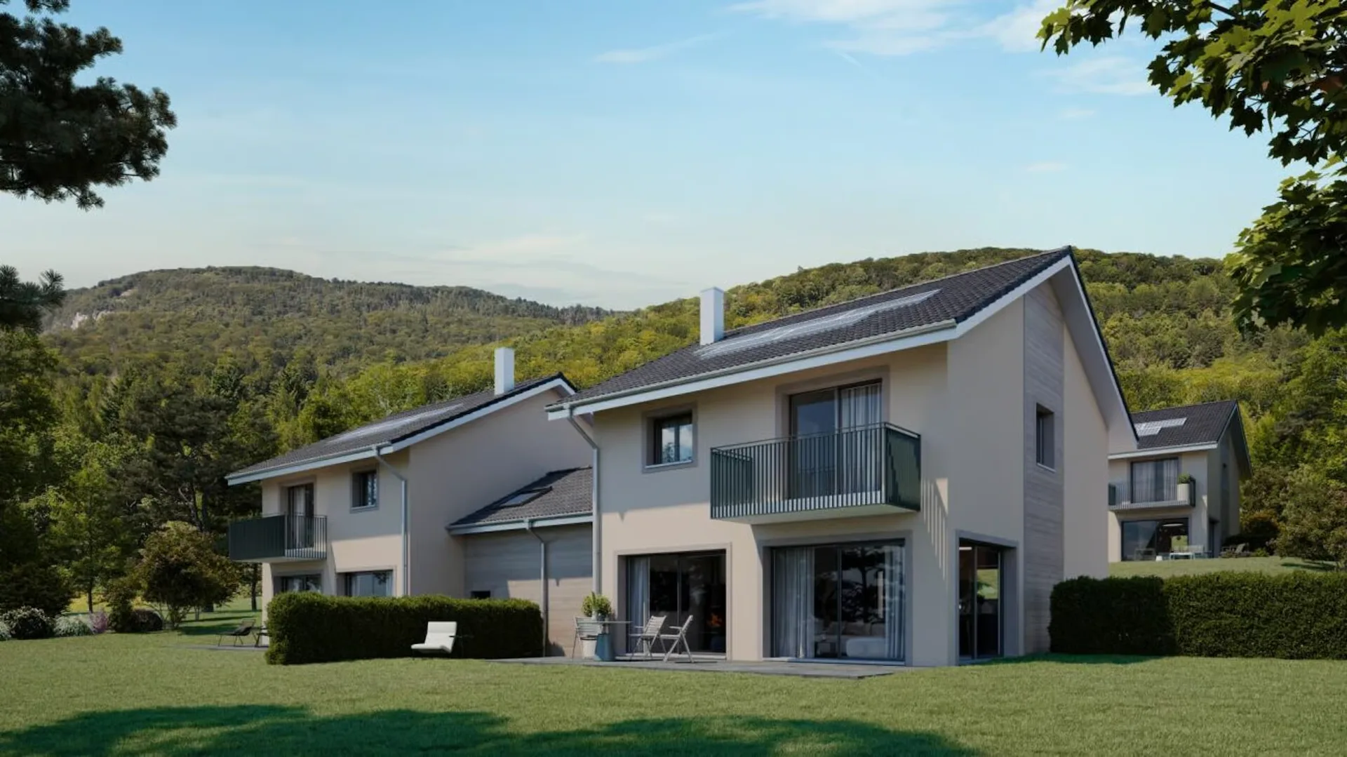 Villa im Halbdoppelhaus-Stil nach Plan - Lot 3 Kopie