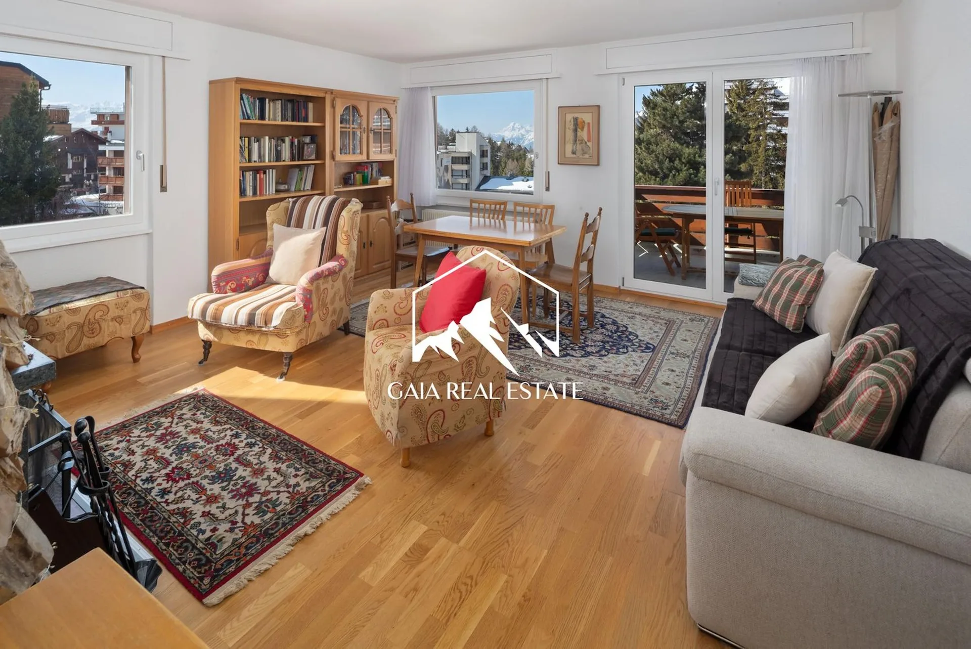 3,5 locali nel pieno centro di Crans Montana con vista e garage