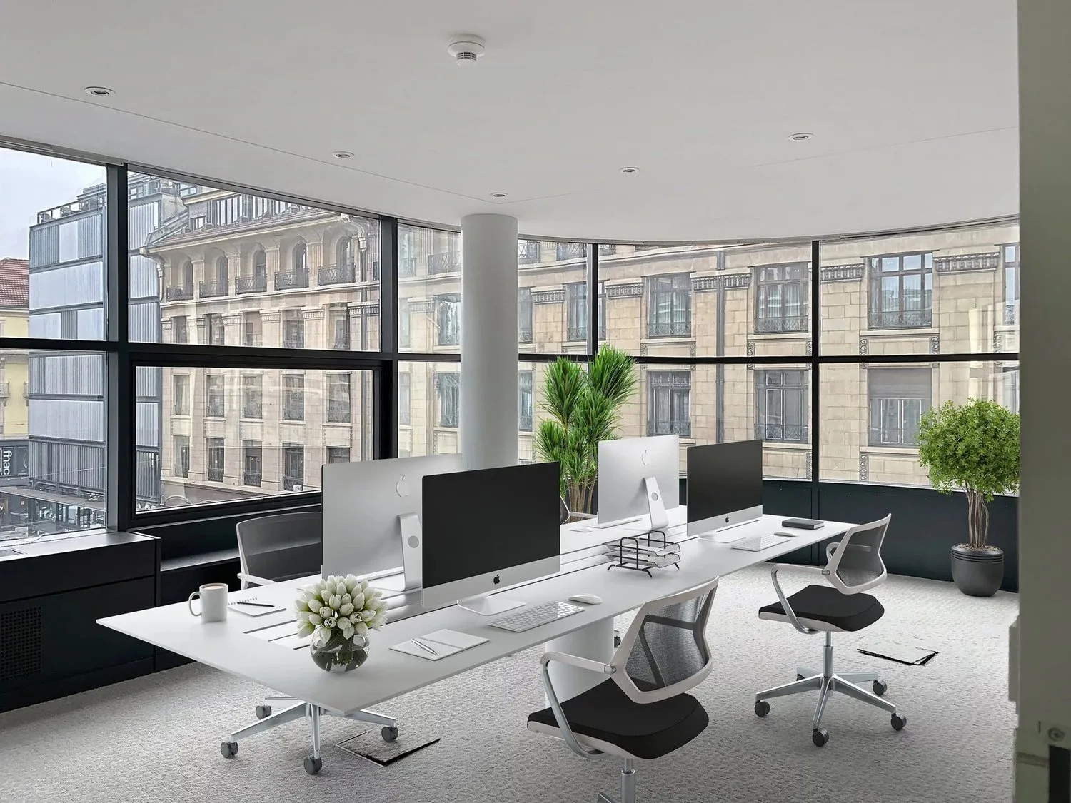 Offices in the hyper center