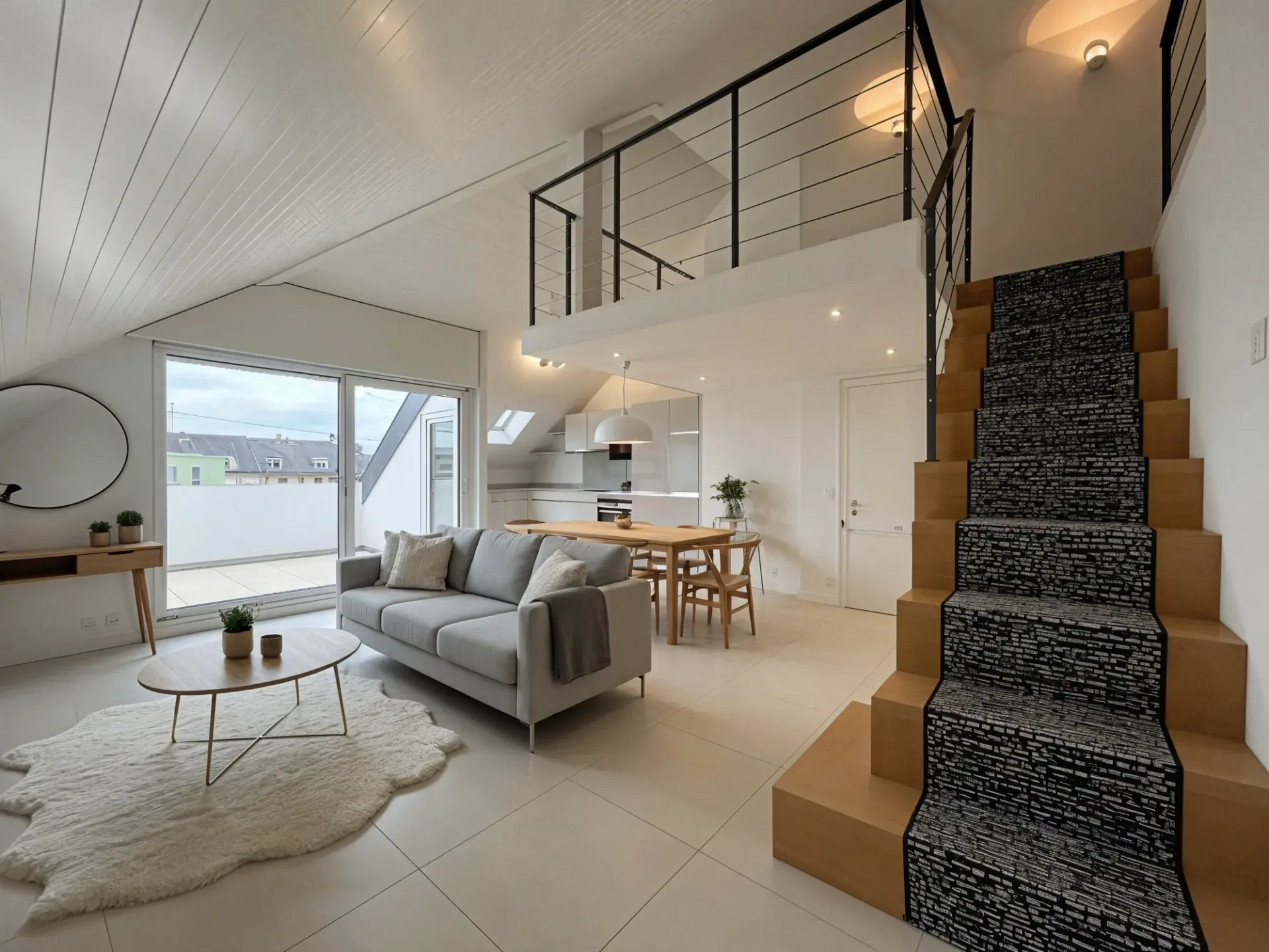Dachgeschoss mit 3 Zimmern, 91m2 Wfl, ruhig und mit freier Sicht