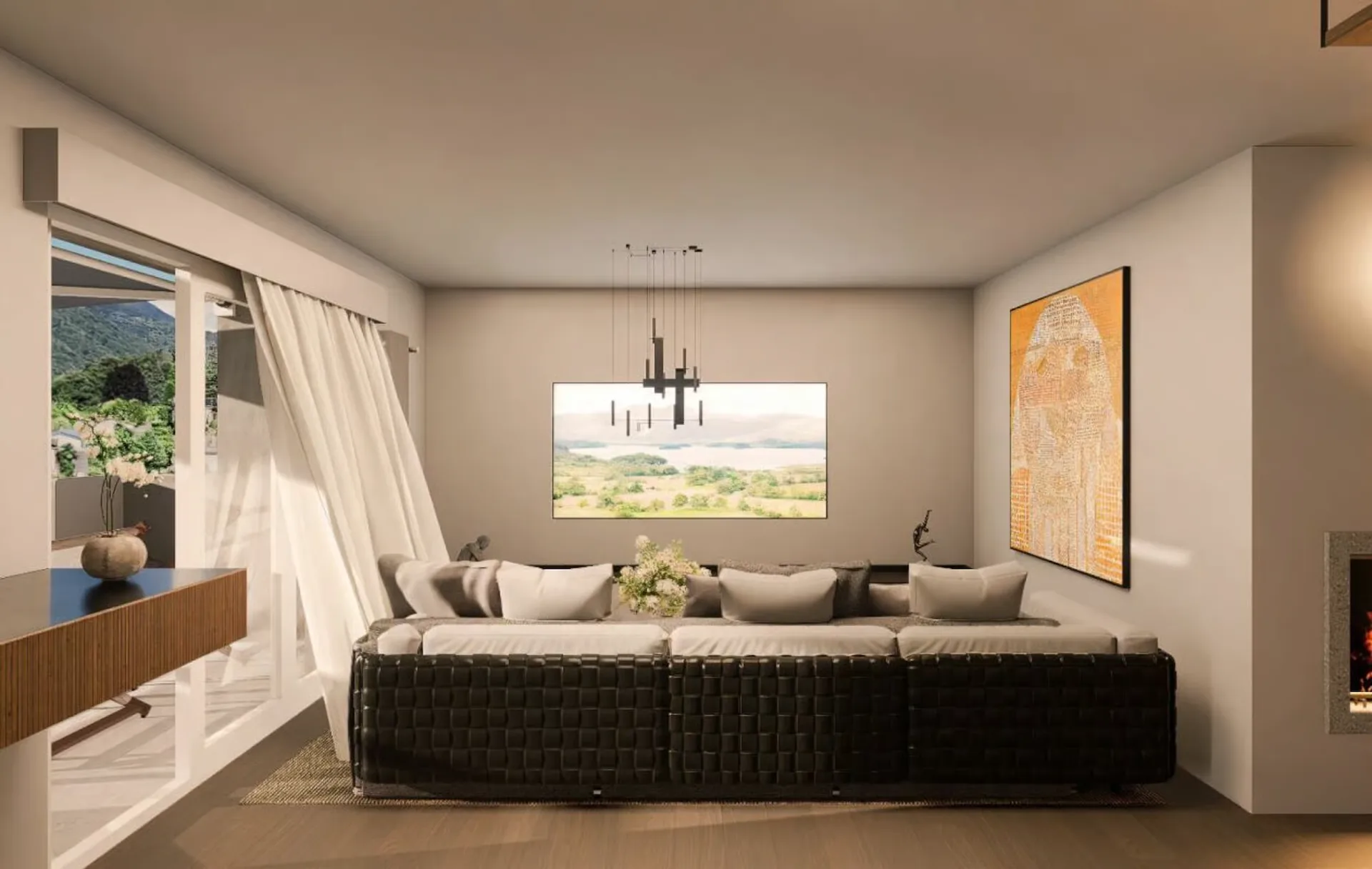 Elegante, lichtdurchflutete Maisonette mit Kamin in Ascona | Elegante duplex luminoso con camino ad Ascona