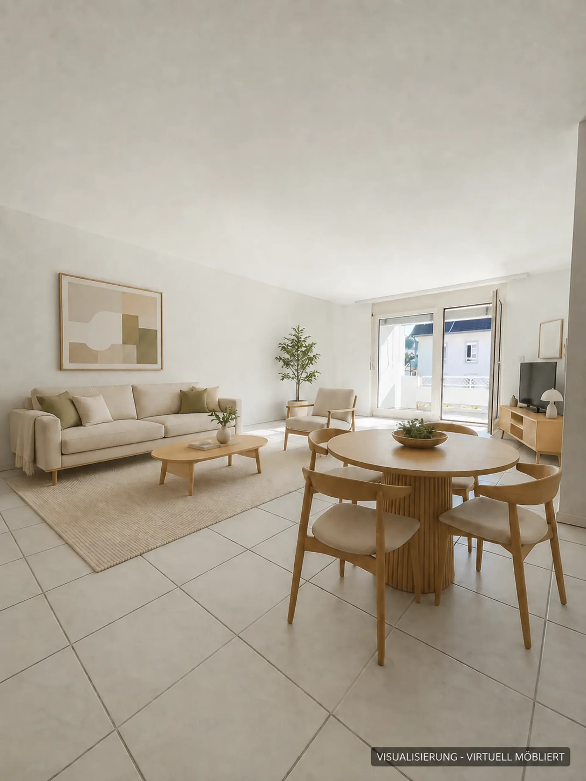 ALTERSWOHNUNG - Helle 3.5 Zimmer-Wohnung mit Balkon Richtung Südwest im Dorfkern beim Menzo Markt