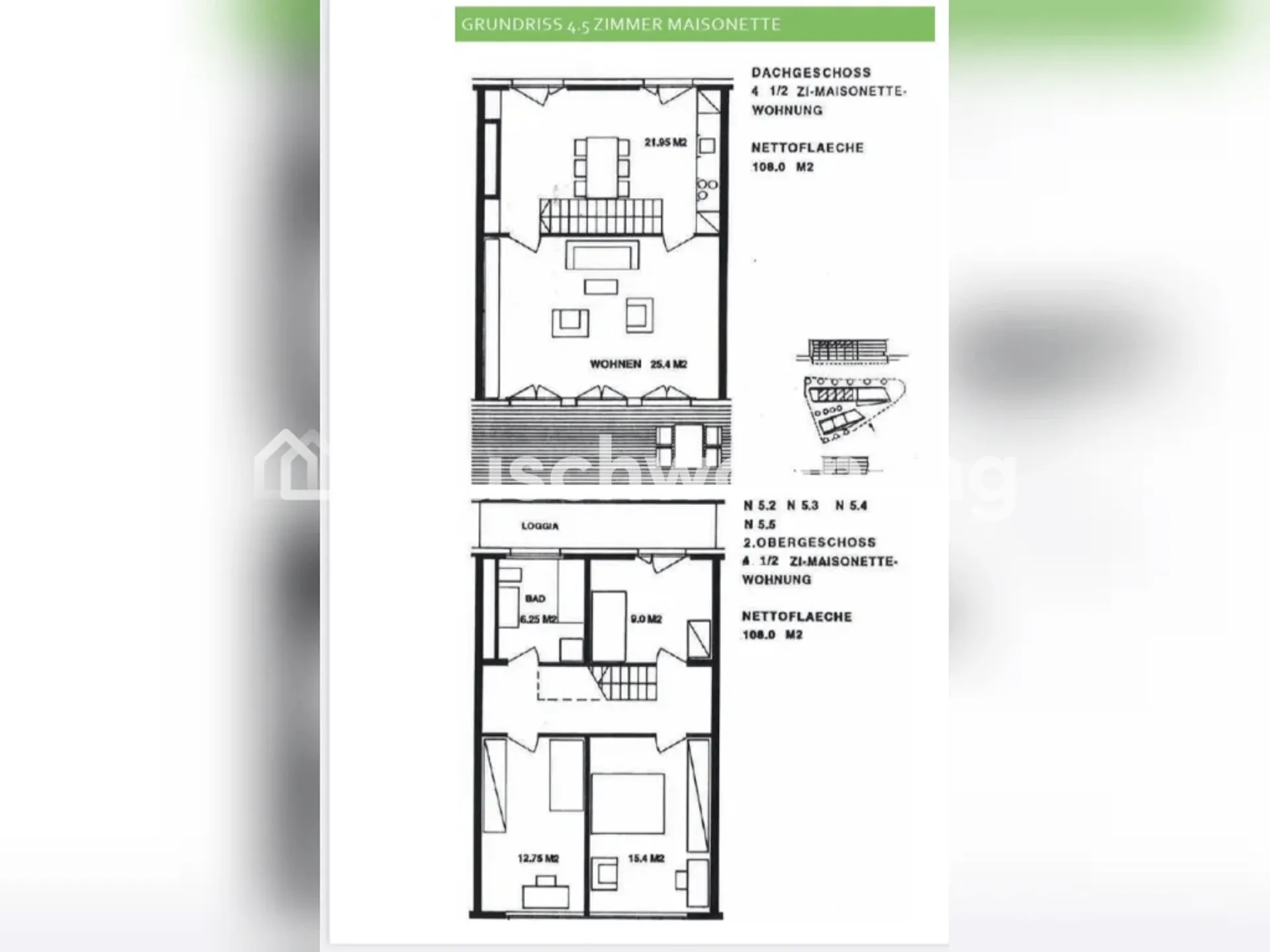 Tausche 4,5-Zi-Wohnung (Maisonette) in Oberengstringen