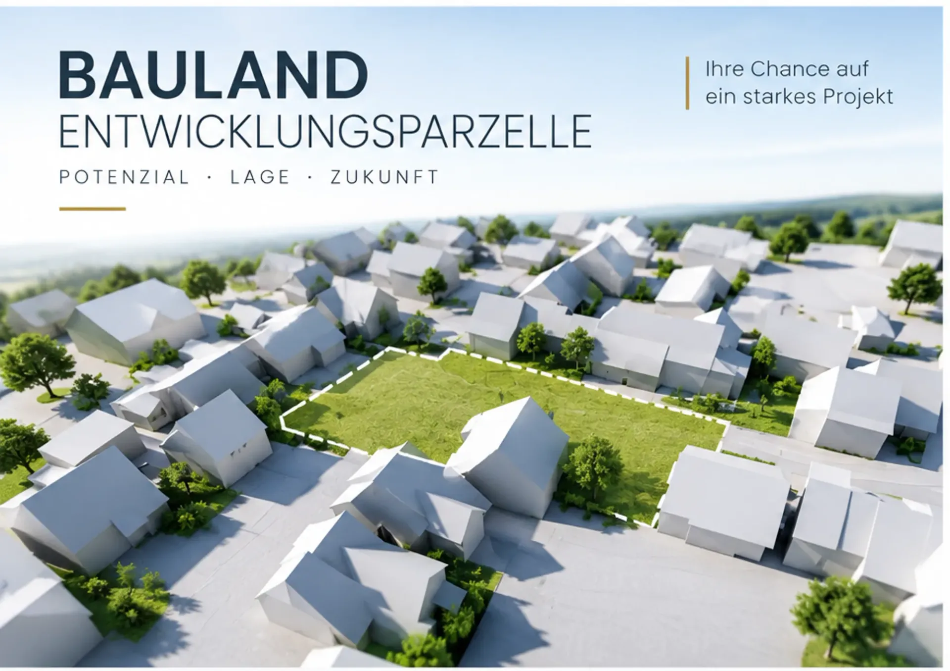 Baulandparzelle 539 m2 mit bestehendem EFH in der Kernzone von Ettingen