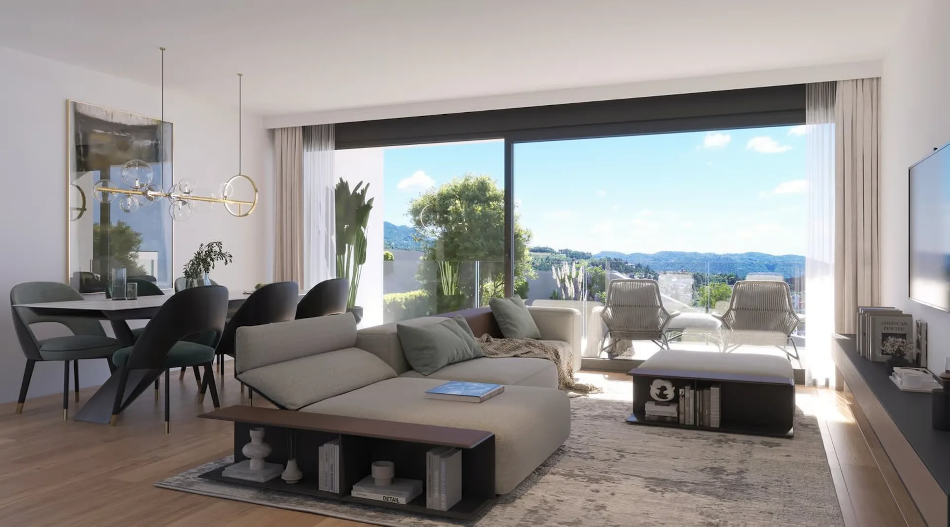 Prächtige und neue Wohnung, umgeben von Grün
