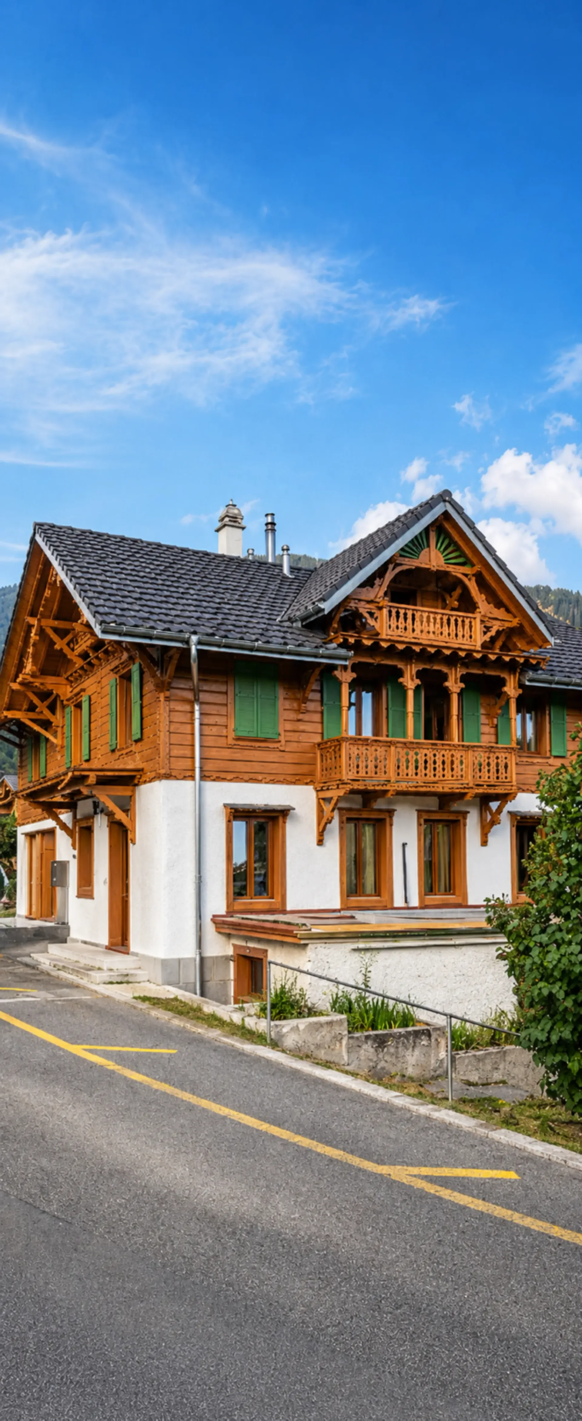 Magnificent individual house with 2 apartments for sale in Corbeyrier (just a few minutes from Aigle)