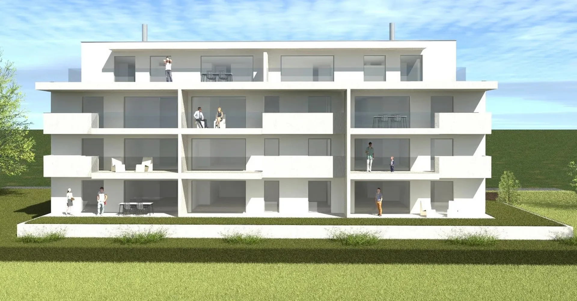 AUSSERGEWÖHNLICH! Appartements von hoher Qualität mit 3,5, 4,5 Zimmern und Dachgeschossen, ideal gelegen