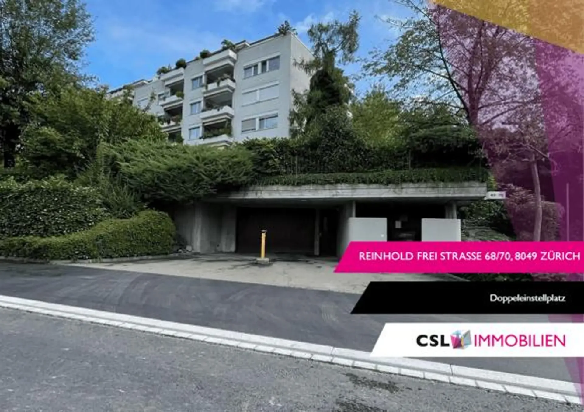 Doppeleinstellplatz in Zürich-Höngg zu vermieten