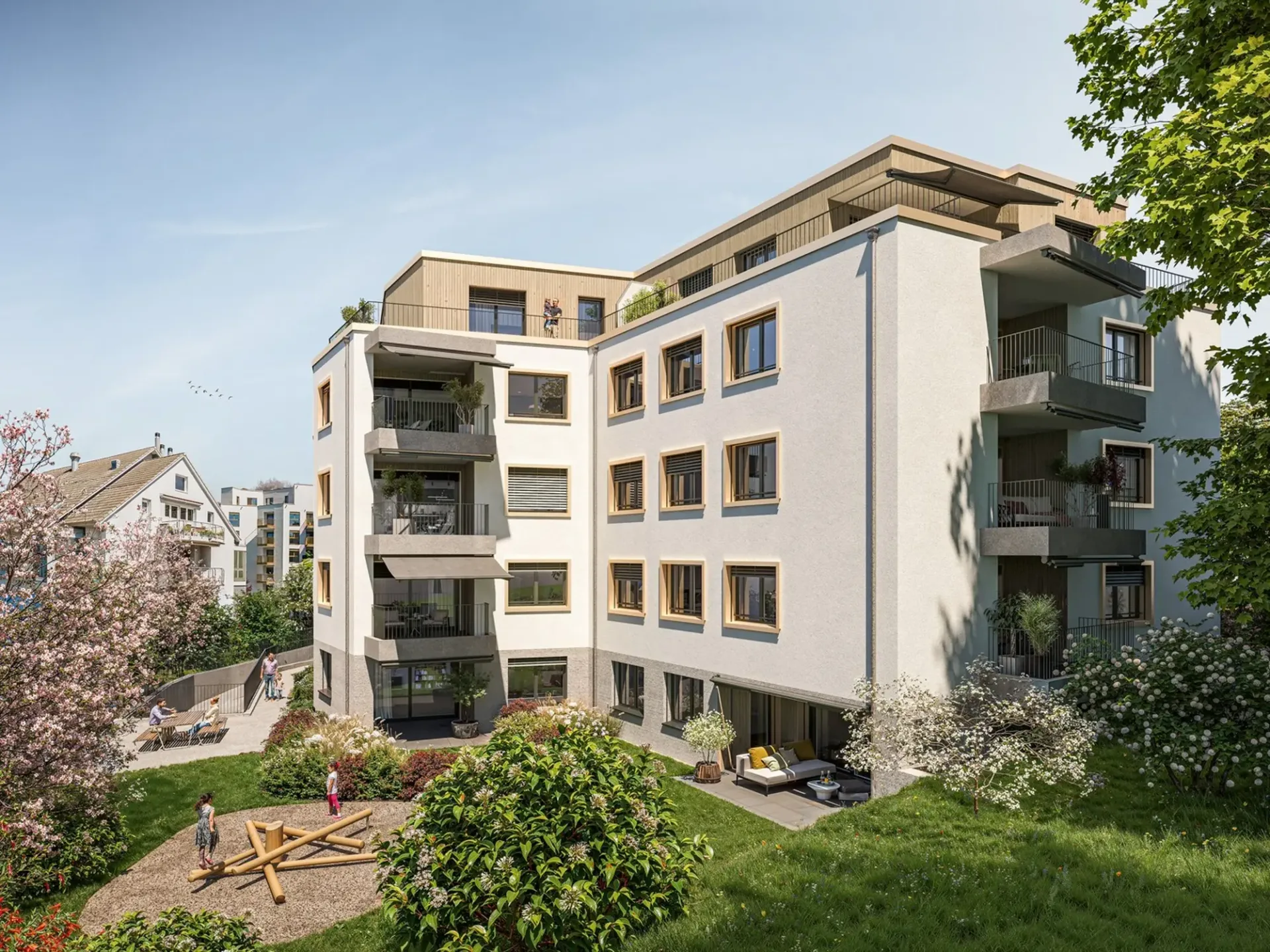 4.5 room new apartment in a wonderfully quiet location in Oerlikon