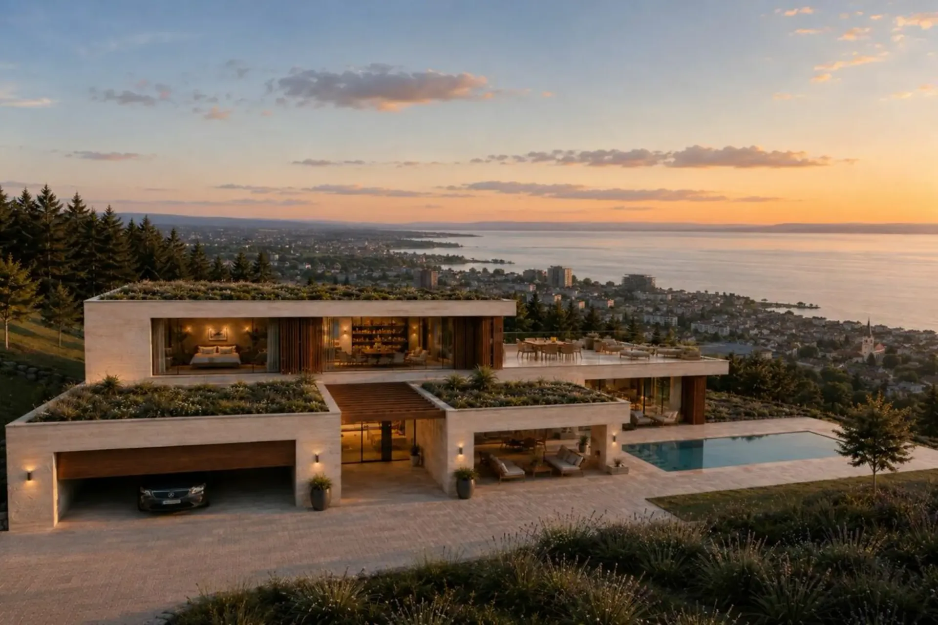 Exclusive building plot (4,192 m2) with breathtaking views of Lake Constance