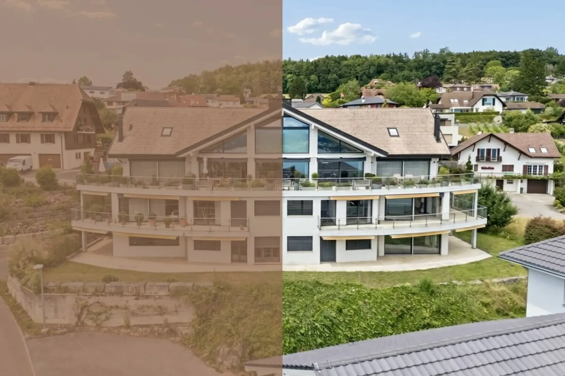 4.5-Zimmer-Terrassenwohnung mit See- und Bergsicht