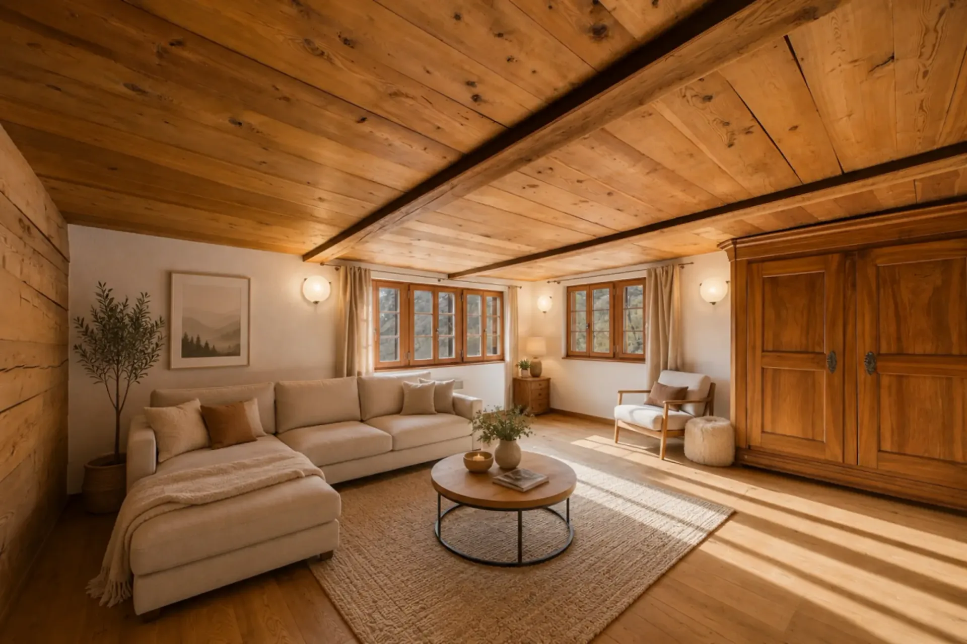 Exklusive Chalet-Wohnung in Törbel - 3.5 Zimmer, weitläufige Räume & imposante Bergsicht
