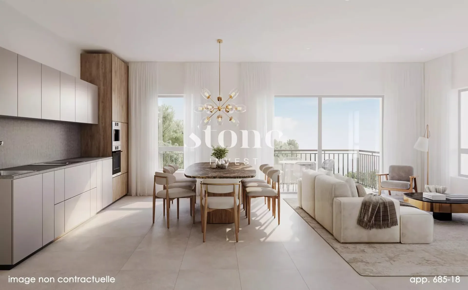 Bell'appartamento nuovo con terrazza e giardino